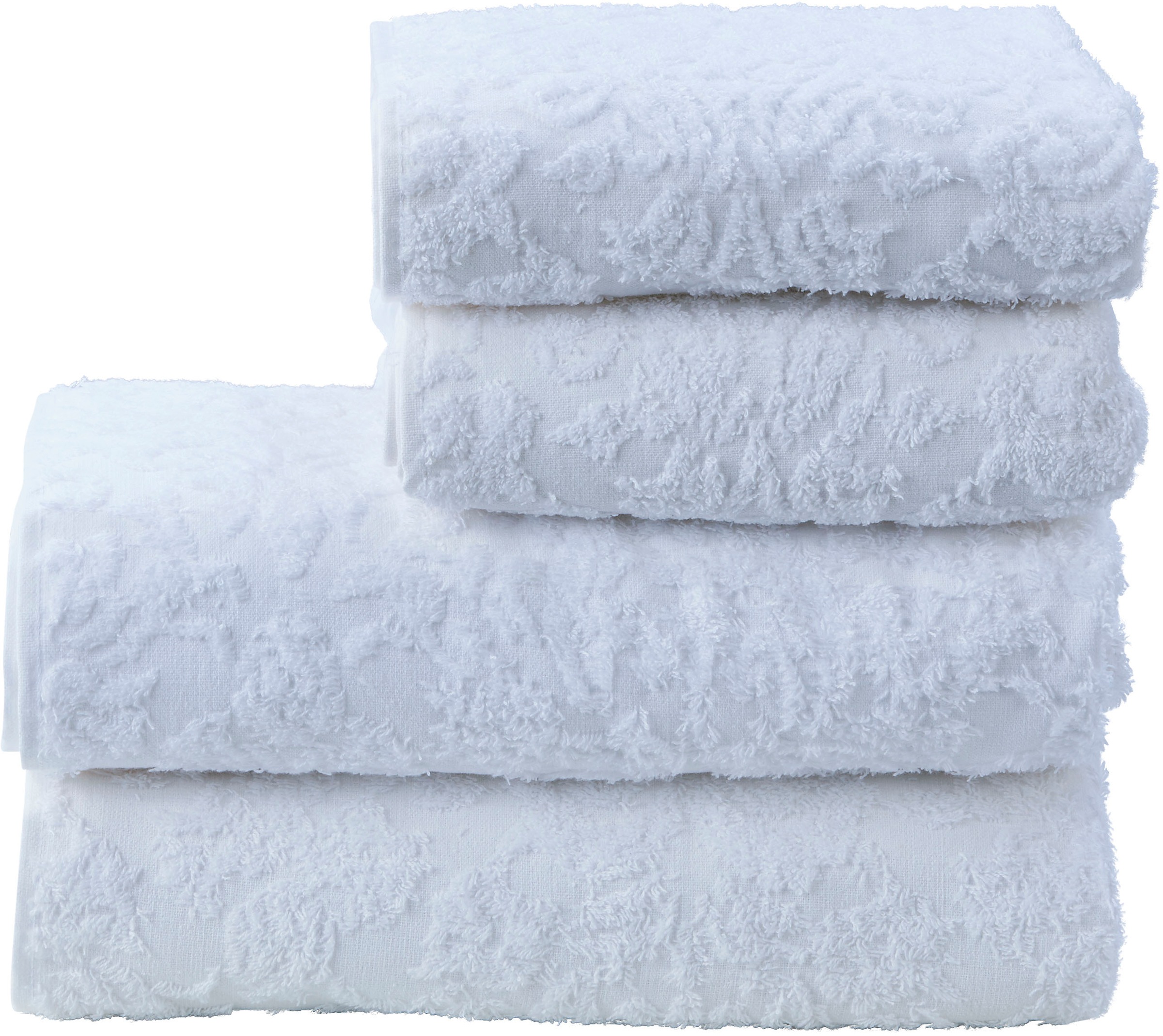 Image of done.® Handtuch Set »Provence Ornaments«, Set, 4 tlg., Walkfrottier, Uni Farben, Ornamente, mit Fransen, in verschiedenen Set Varianten erhältlich bei Ackermann Versand Schweiz