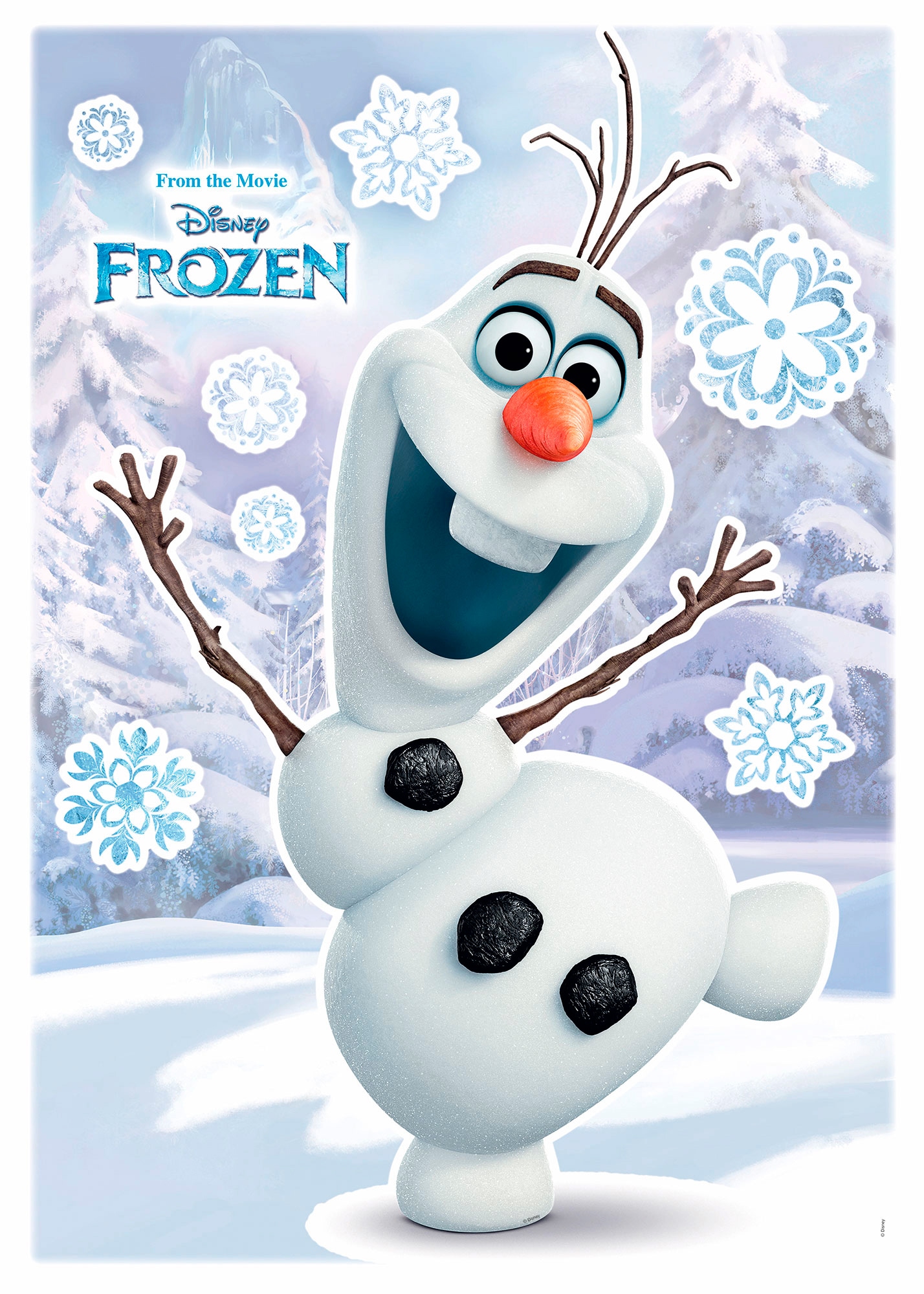 Image of Komar Wandtattoo "Olaf - Grösse 50 x 70 cm" selbstklebend, Wandsticker, Kinderzimmer