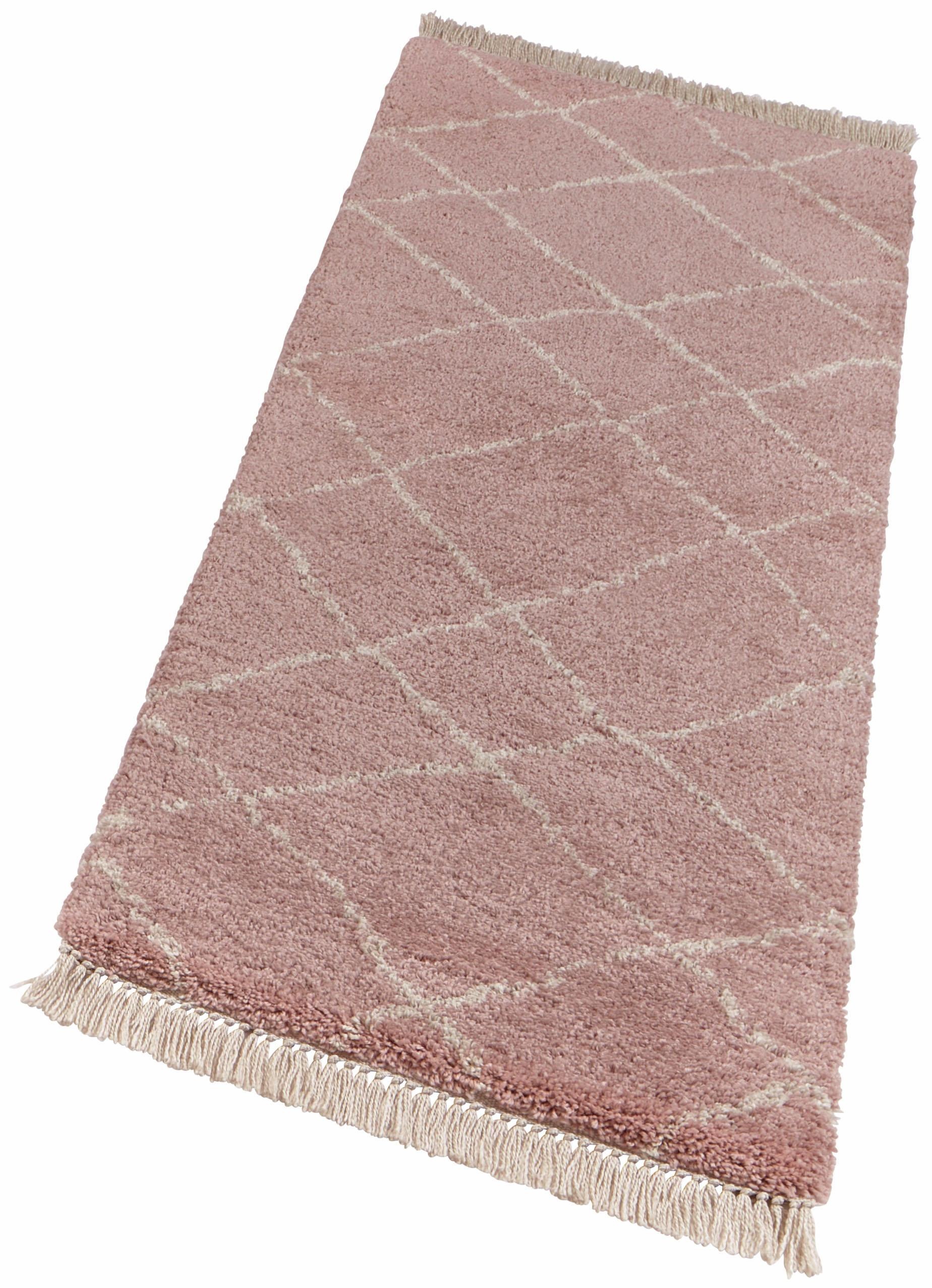 Image of freundin Home Collection Hochflor-Läufer »Primrose«, rechteckig, 35 mm Höhe, Besonders weicher Flor, Scandi Look mit Fransen, Wohnzimmer, Schlafzimmer, Robust, Pflegeleicht bei Ackermann Versand Schweiz