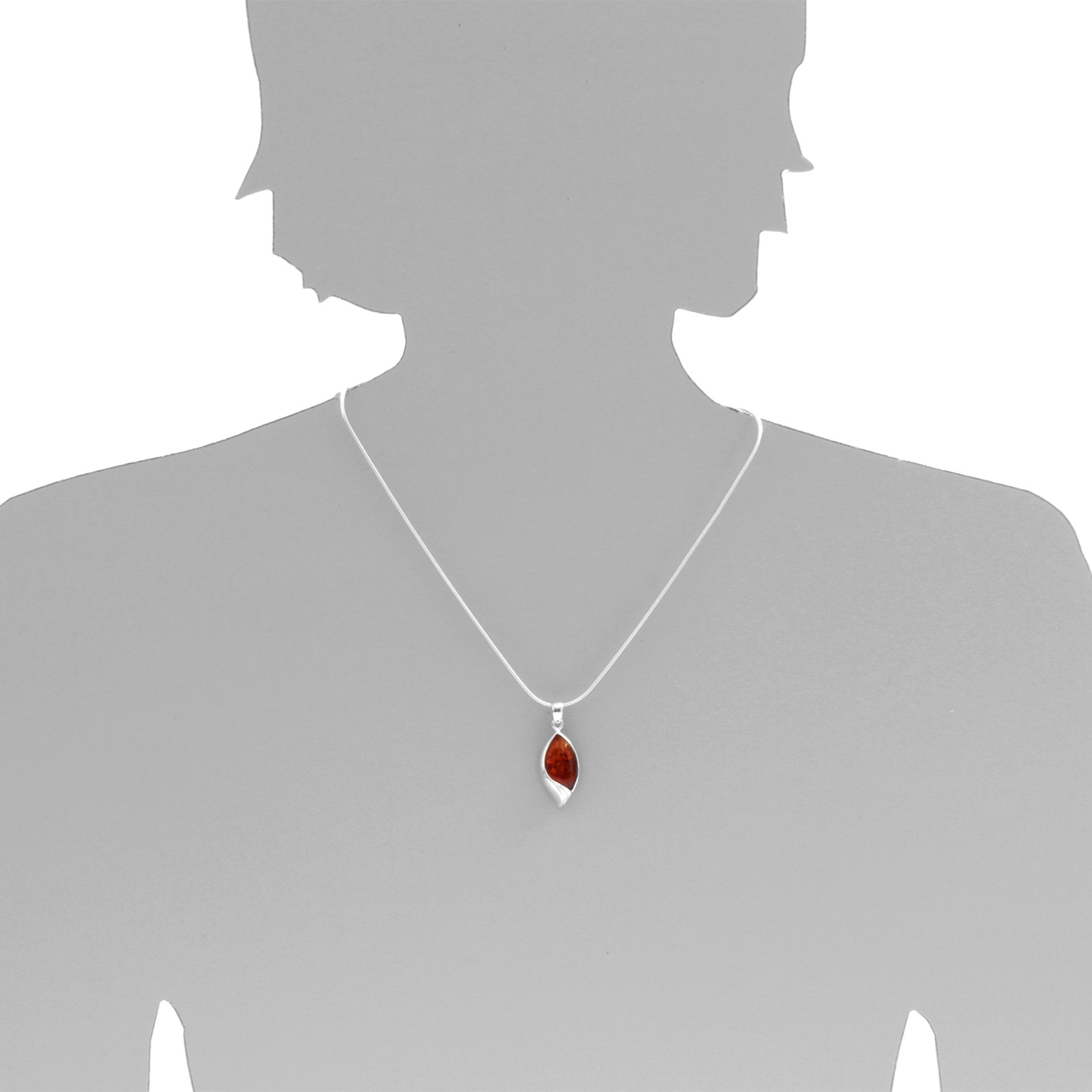 OSTSEE-SCHMUCK Kette mit Anhänger »Ostsee-Schmuck Kette mit Anhänger Lilla Kette mit Anhänger Lilla«