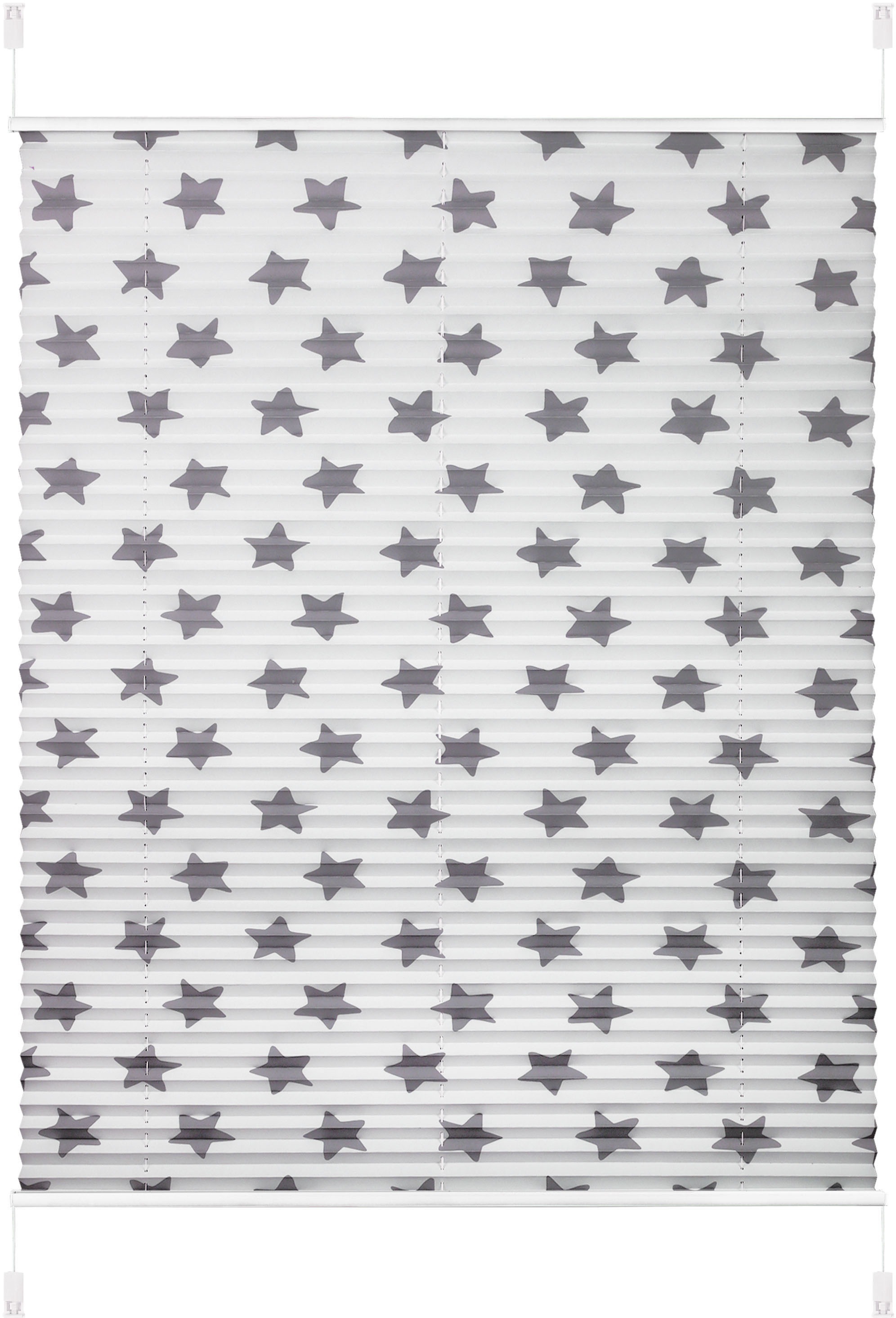 Image of Lüttenhütt Plissee »Stern«, Lichtschutz, ohne Bohren, verspannt, Fixmass, Klemmfix, bedruckt bei Ackermann Versand Schweiz