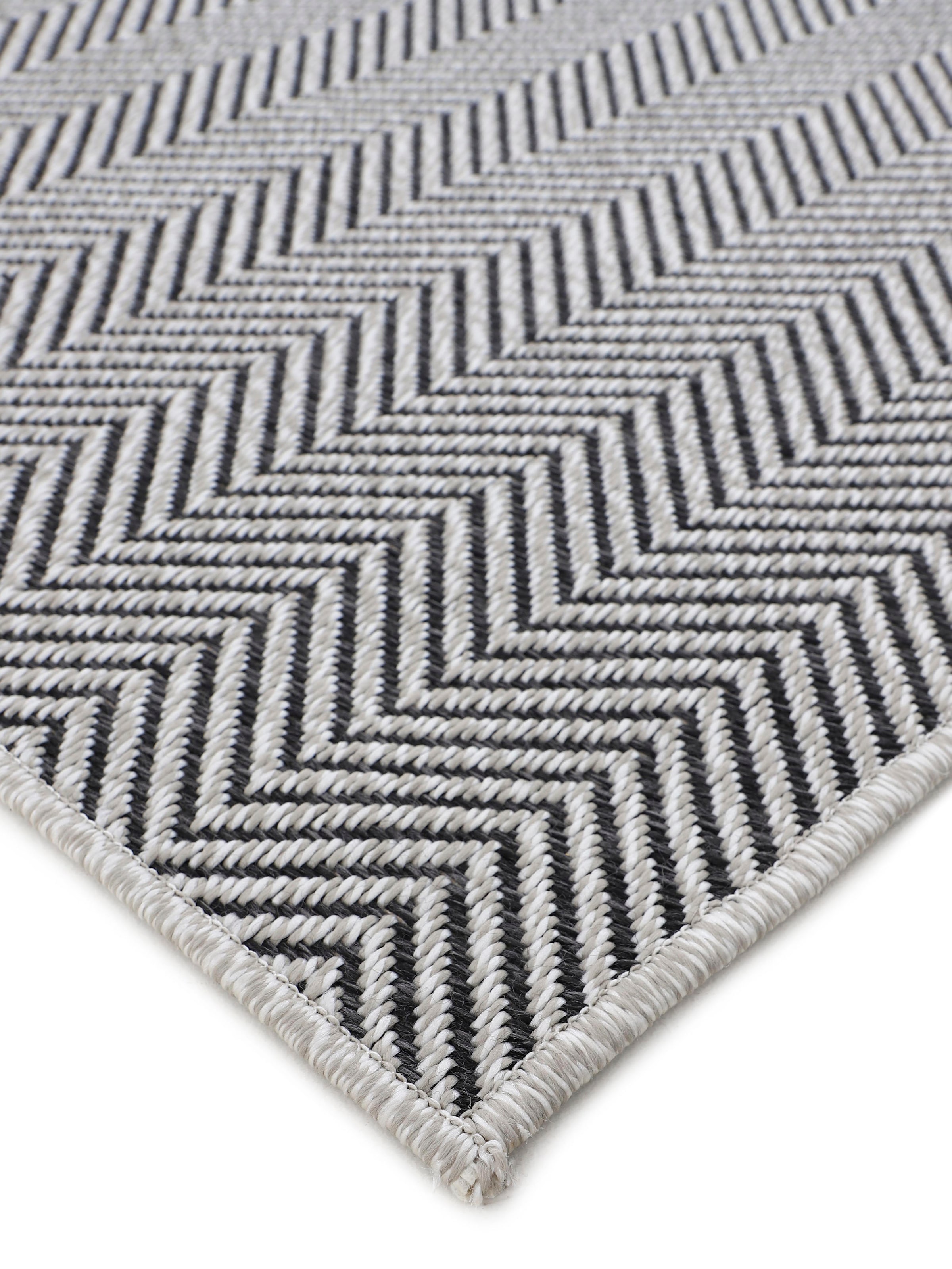 carpetfine Teppich »Boho 106«, rechteckig, 4 mm Höhe, robustes Flachgewebe, Sisal Optik, UV-beständig, Aussenbereich
