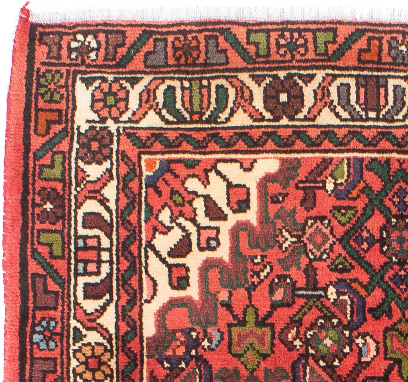 morgenland Orientteppich »Perser - Nomadic - 150 x 100 cm - rot«, rechteckig, Wohnzimmer, Handgeknüpft, Einzelstück mit Zertifikat