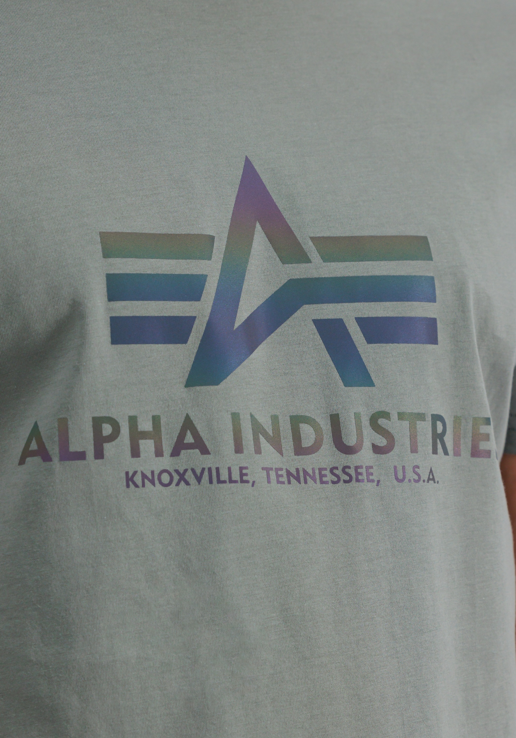 Alpha Industries T-Shirt »Alpha Industries Men - T-Shirts Basic T Rainbow Reflective«