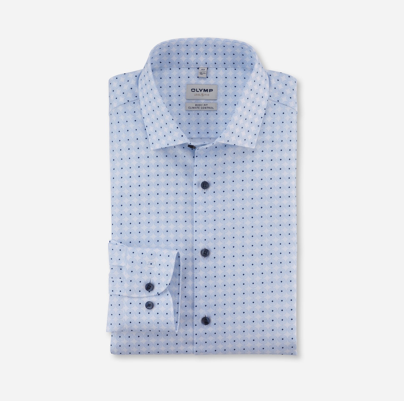 OLYMP Businesshemd »24/7 - Level 5 - Climate Control« modisch gemustert