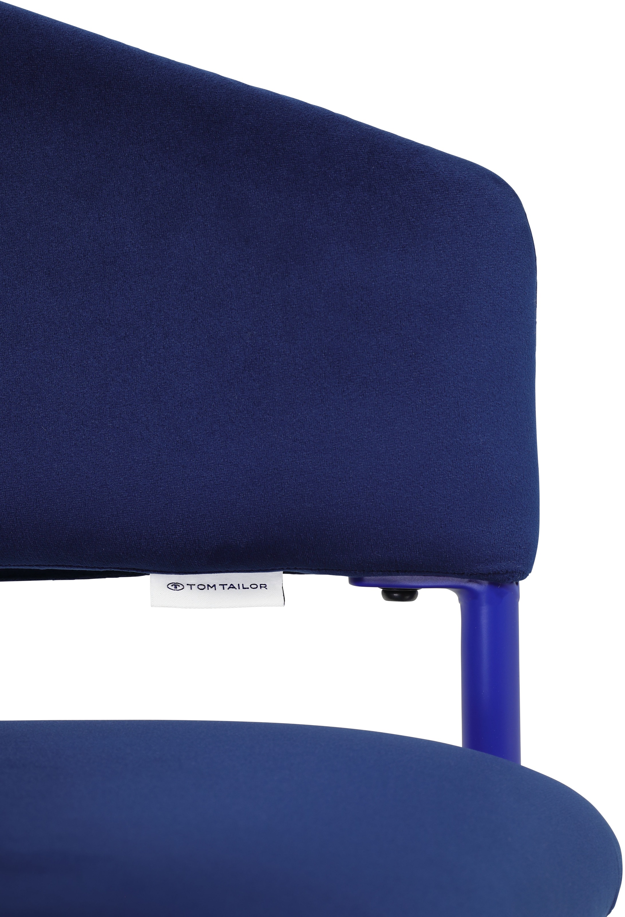 TOM TAILOR HOME Armlehnstuhl »EMBRACE ARMCHAIR«, (Set), 2 St., Samt, Esszimmerstuhl, mit Armlehnen, 4-Fussgestell, Rückenausschnitt