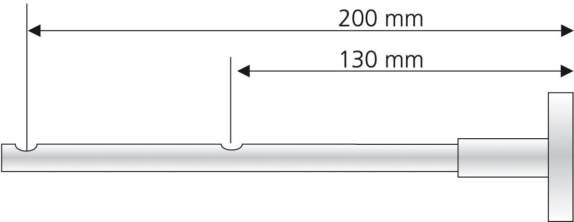 Liedeco Doppelträger, (1 St.), für Innenlaufprofile 28 mm Ø