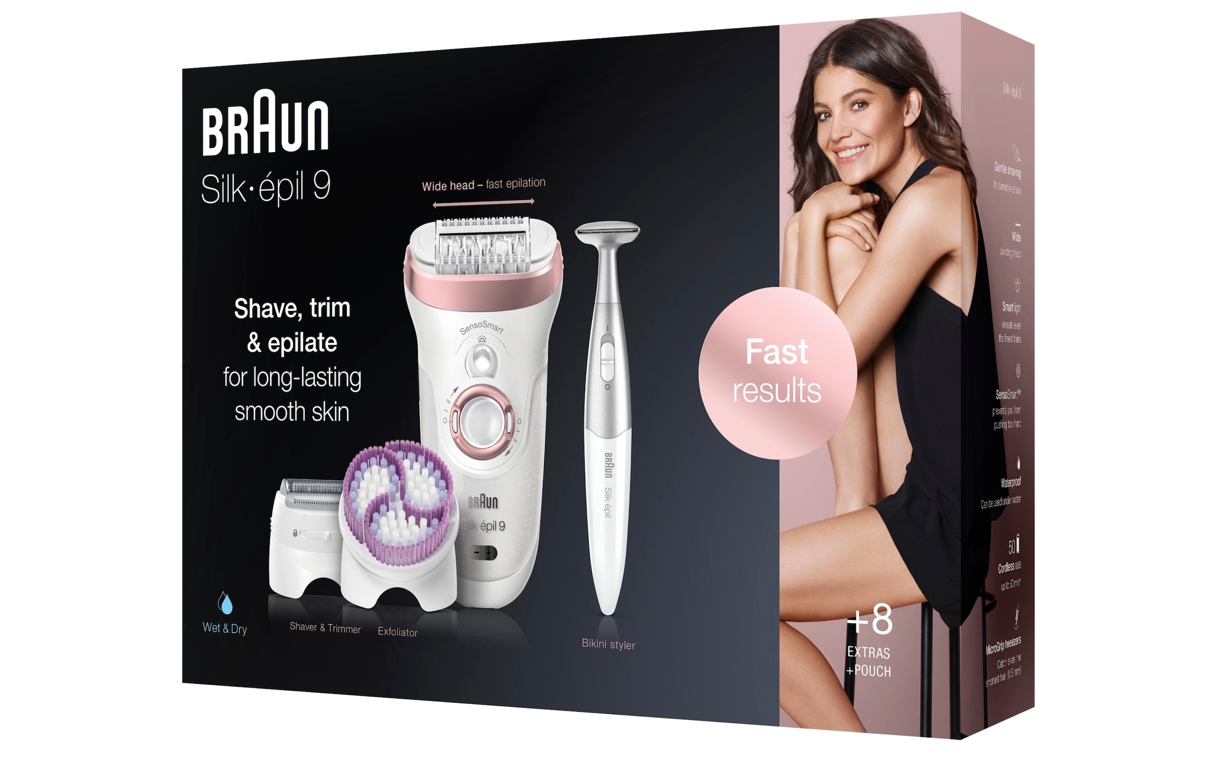 Braun Epilierer »Silk-épil 9 SkinSpa 9-980 SensoSmart«