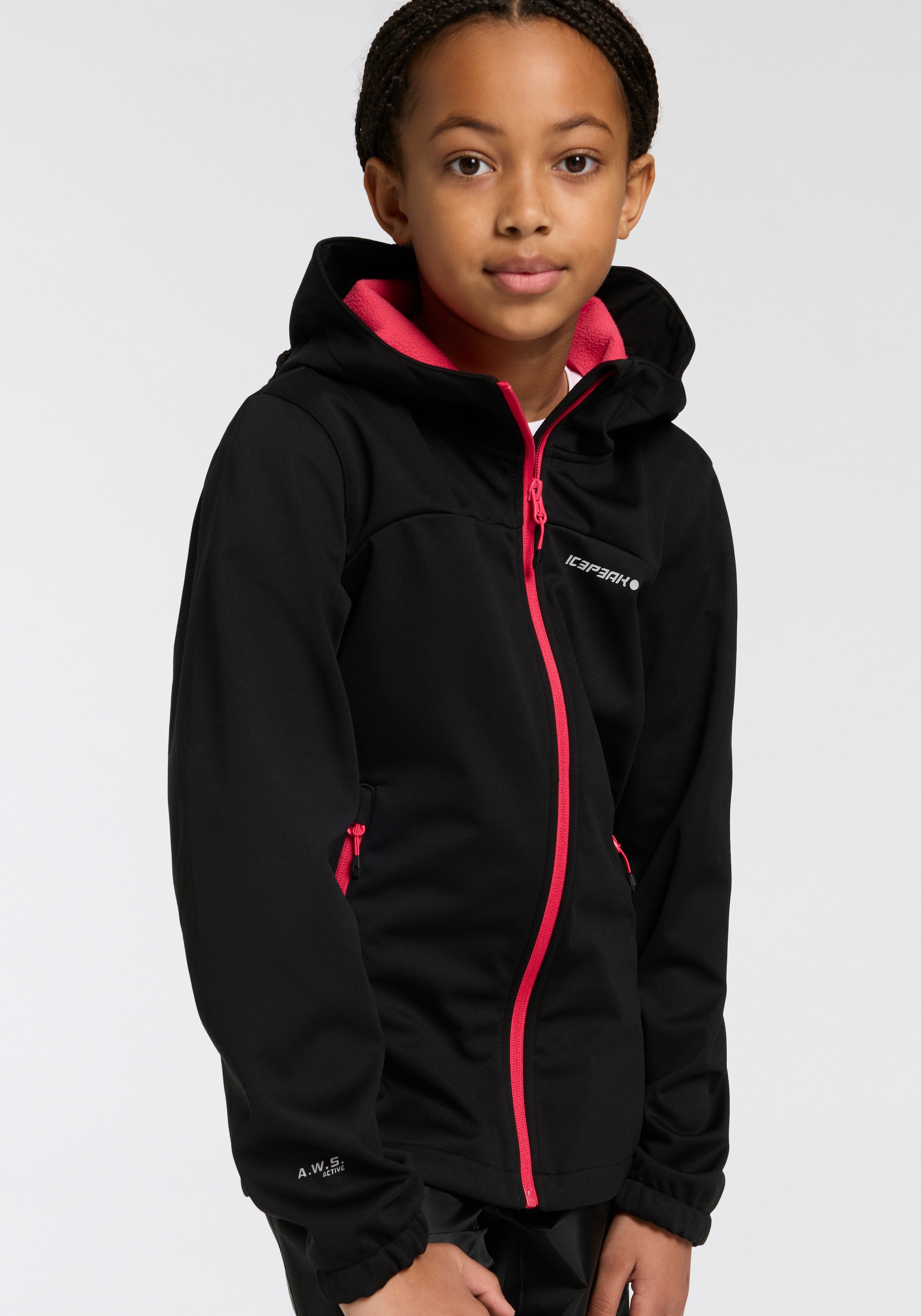 Icepeak Softshelljacke »KULM JR«, (1 St.), mit Kapuze