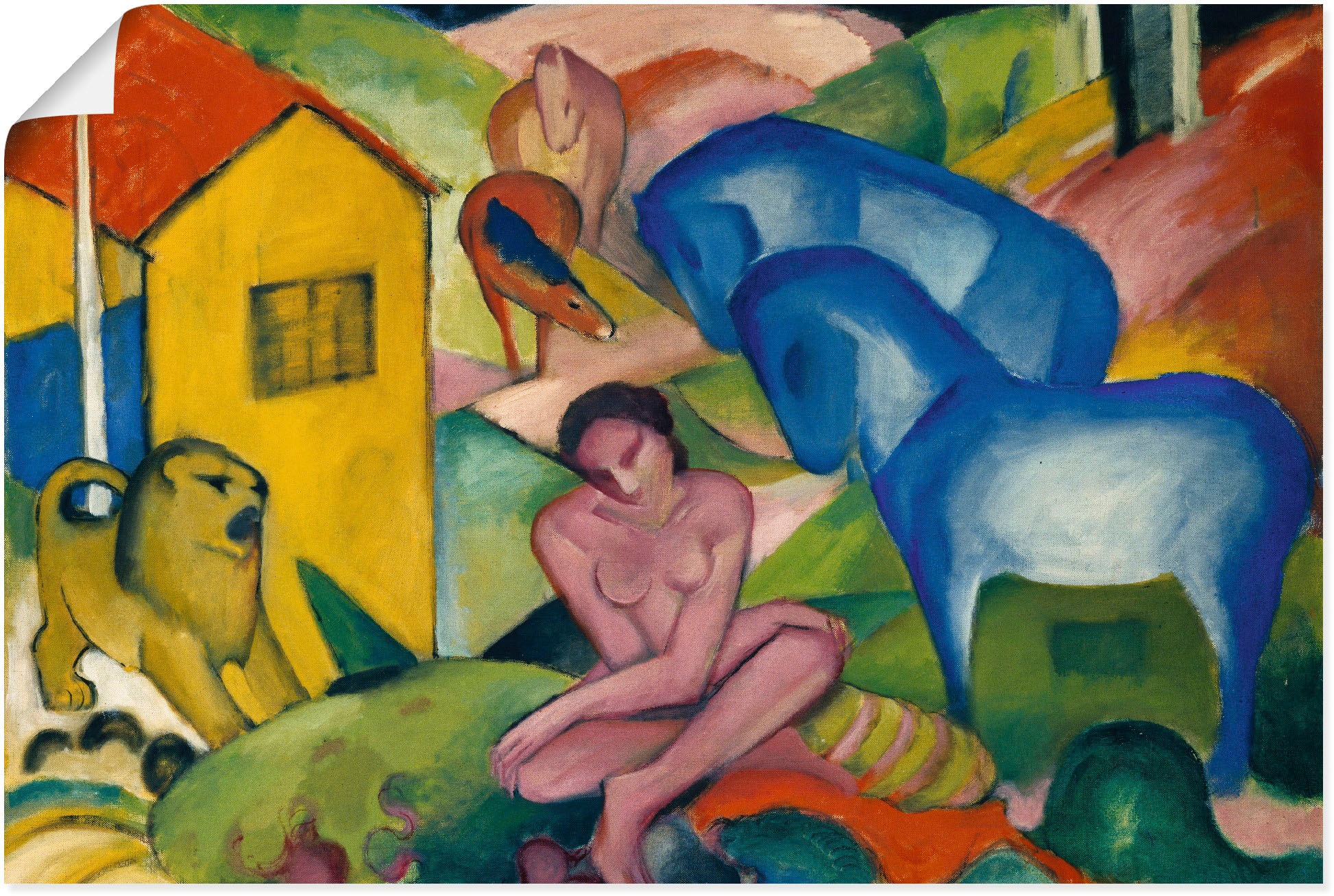 Image of Artland Wandbild »Der Traum. 1912.«, klassische Fantasie, (1 St.), in vielen Grössen & Produktarten - Alubild / Outdoorbild für den Aussenbereich, Leinwandbild, Poster, Wandaufkleber / Wandtattoo auch für Badezimmer geeignet bei Ackermann Versand Schweiz