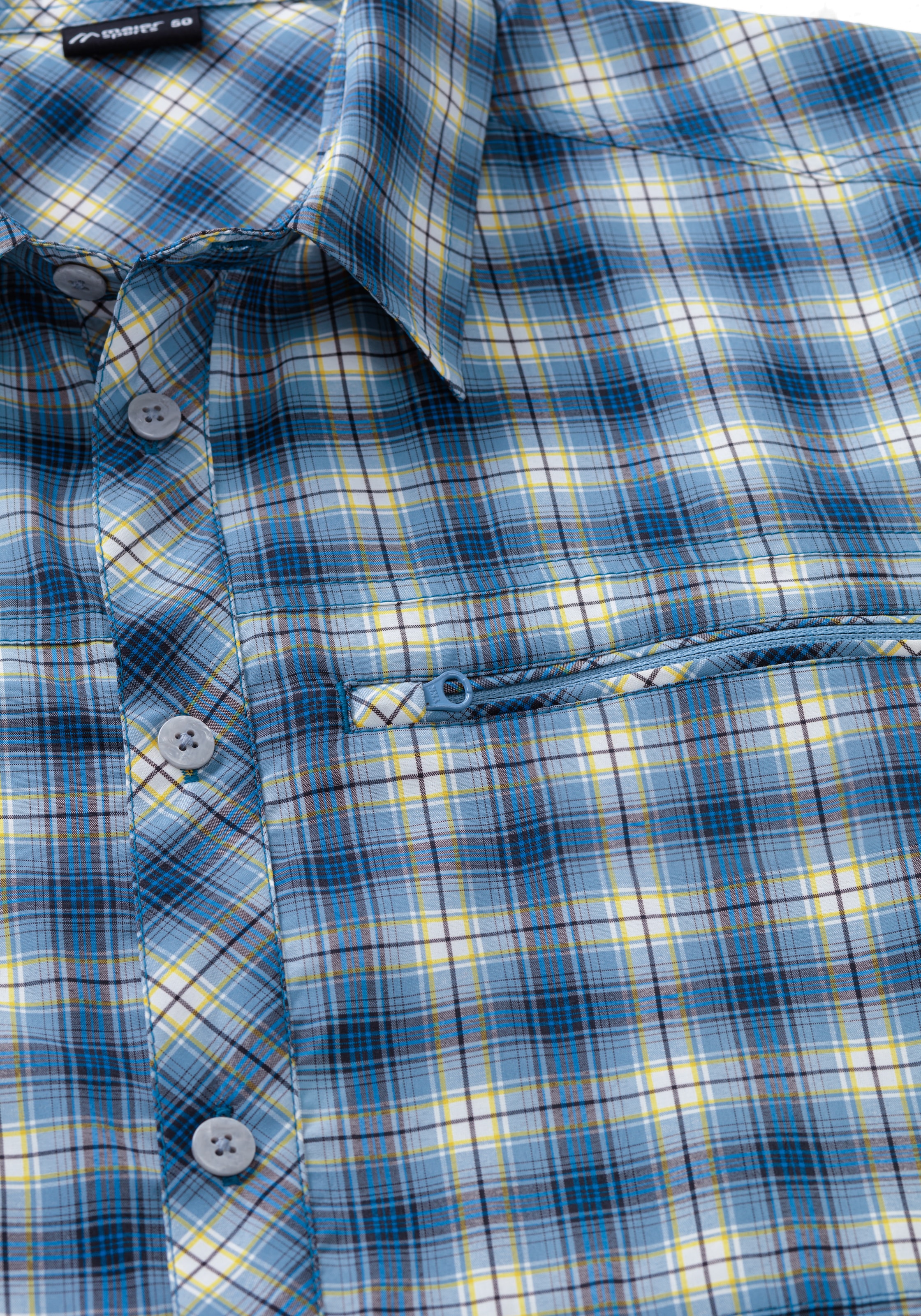 Maier Sports Funktionshemd »Kasen L/S M« Herren Hemd langarm, karriertes Freizeithemd, Langarmhemd, Regular Fit