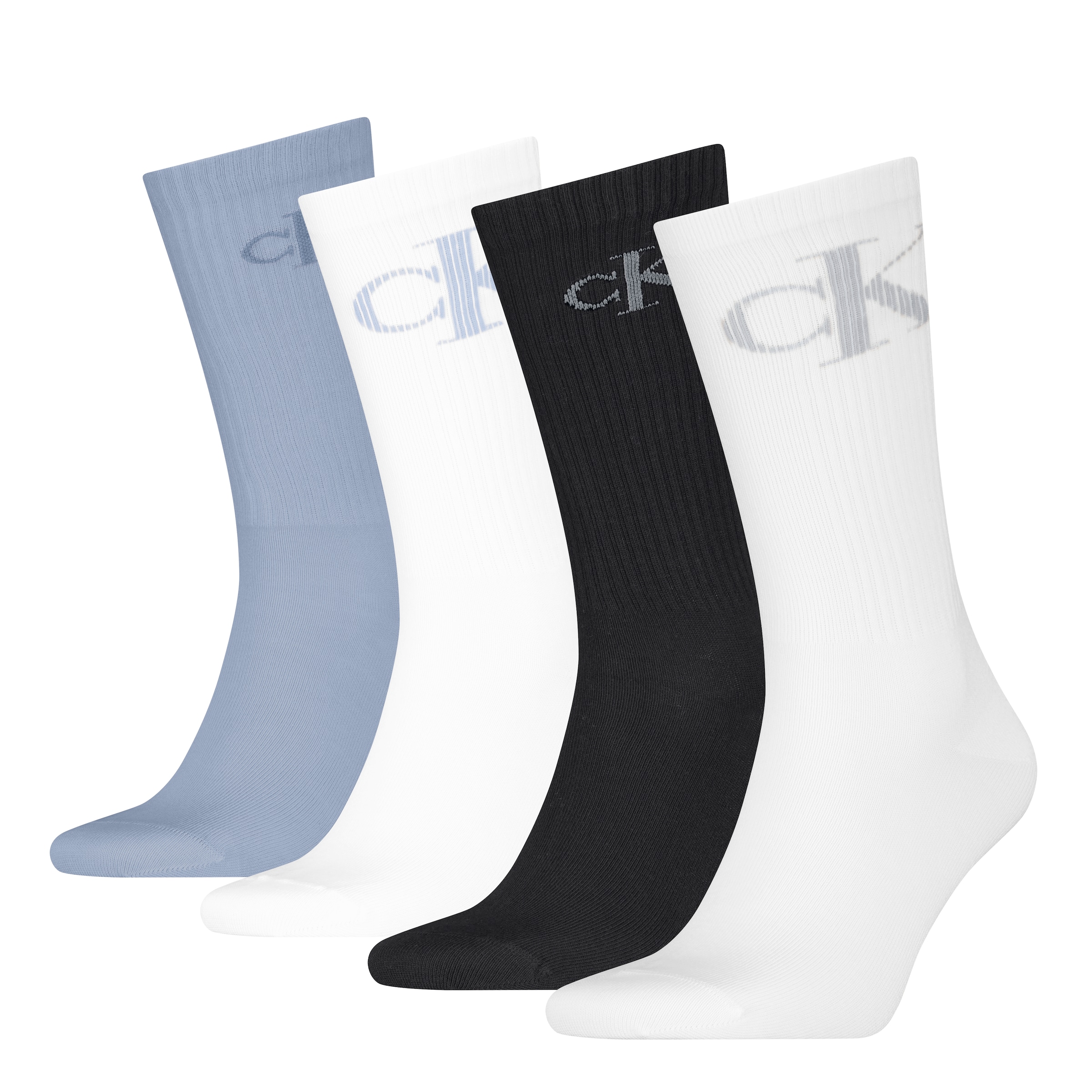 Calvin Klein Jeans Socken »CKJ MEN SOCK 4P SHADOW RIB LOGO ECOMM«, (4 Paar), mit diskretem Logo-Design