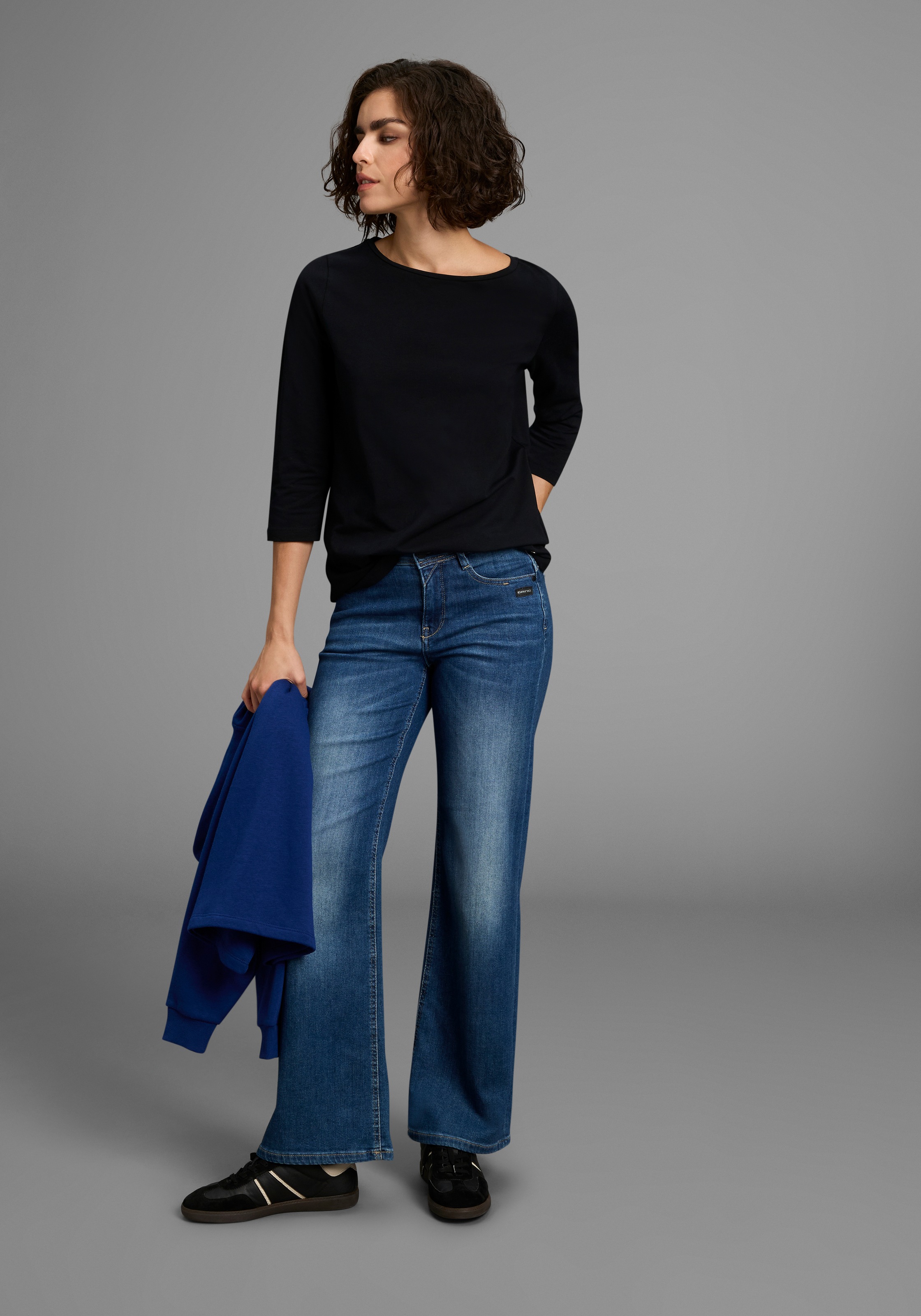Laura Scott 3/4-Arm-Shirt, mit U-Boot-Ausschnitt - NEUE KOLLEKTION