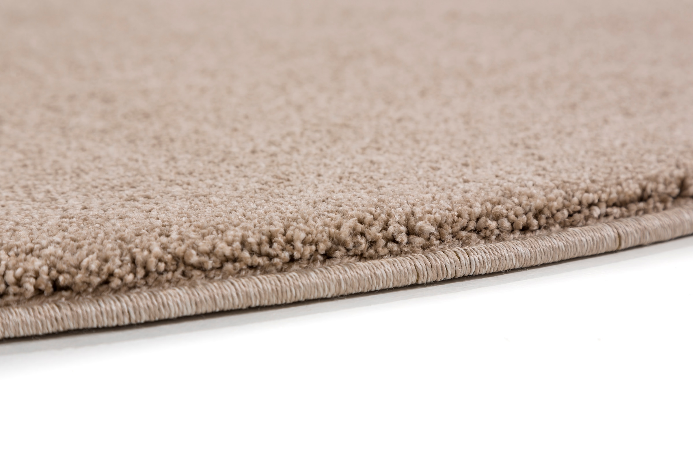 SCHÖNER WOHNEN-Kollektion Teppich »Pure 190« rund 21 mm Höhe Wohnzimmer, Schlafzimmer, uni, leichter Glanz, robuster Kurzflor