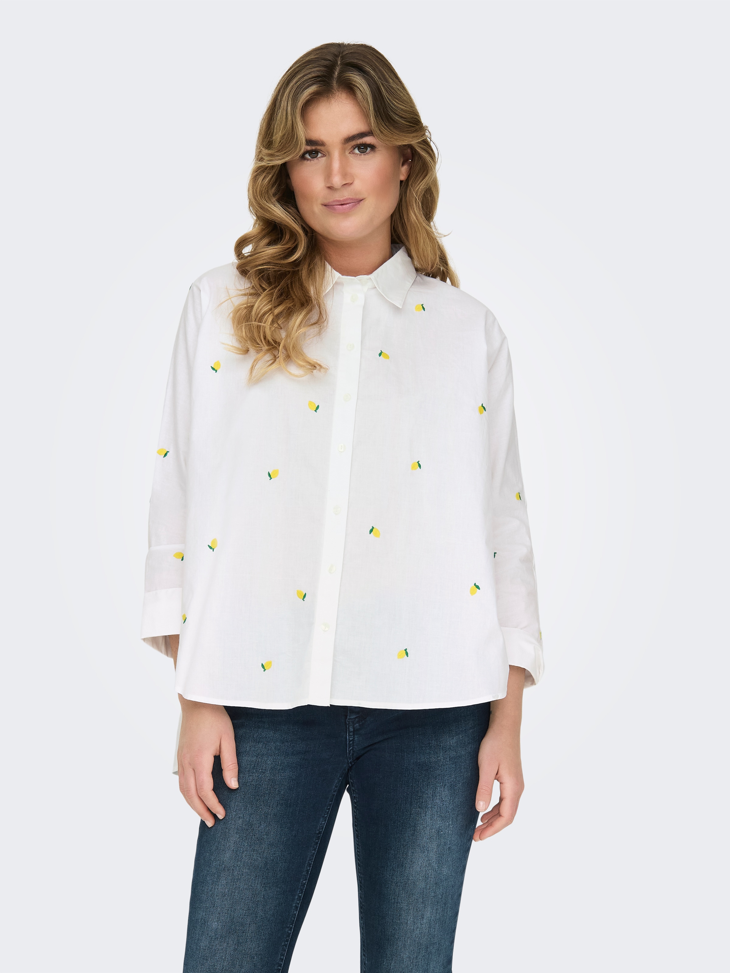 Image of ONLY Hemdbluse "ONLNEW LINA GRACE LS EMB SHIRT NOOS WVN"