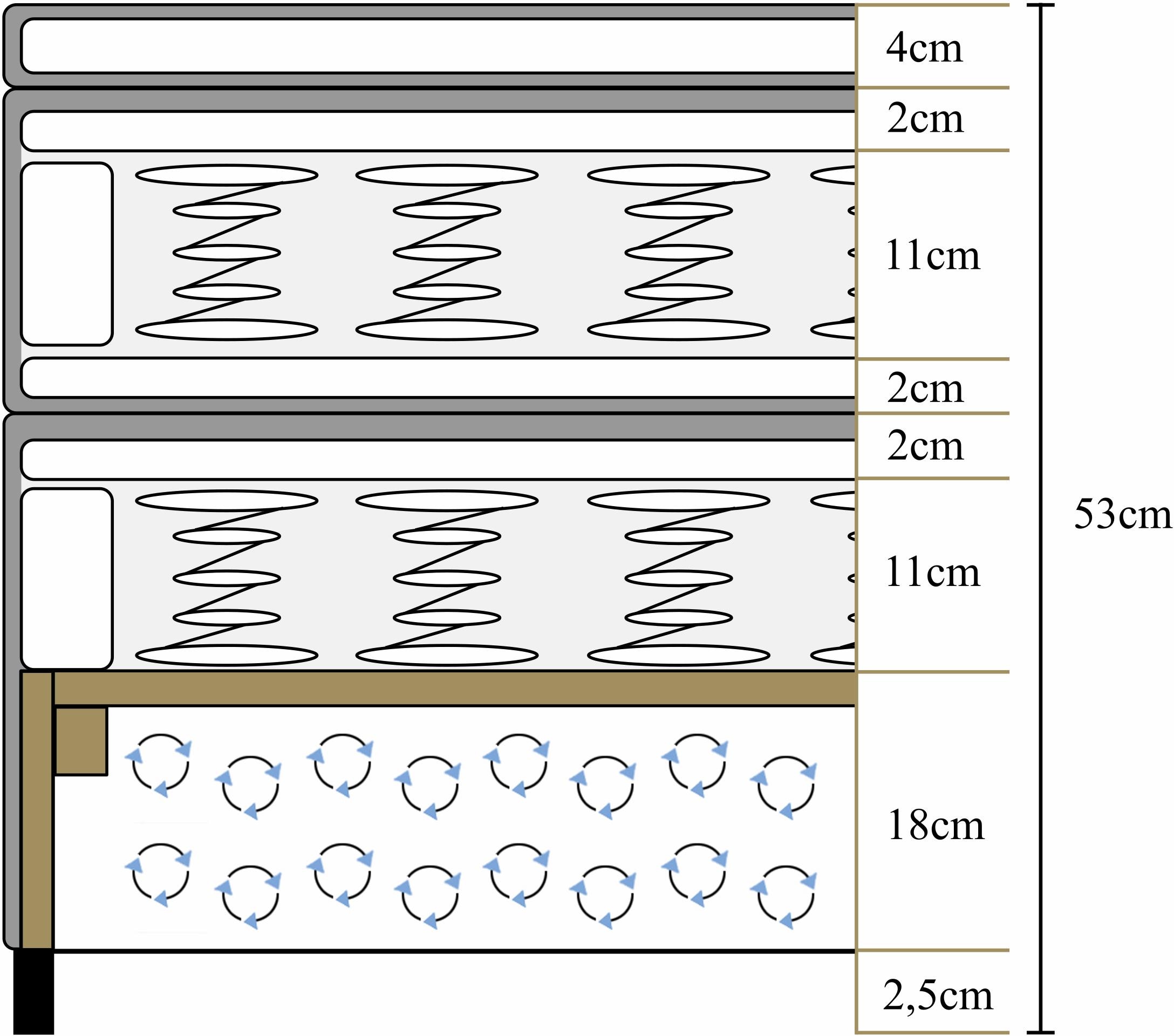 ATLANTIC home collection Boxspringbett »Rick«, mit Bonnell-Federkernmatratze, inkl. Topper