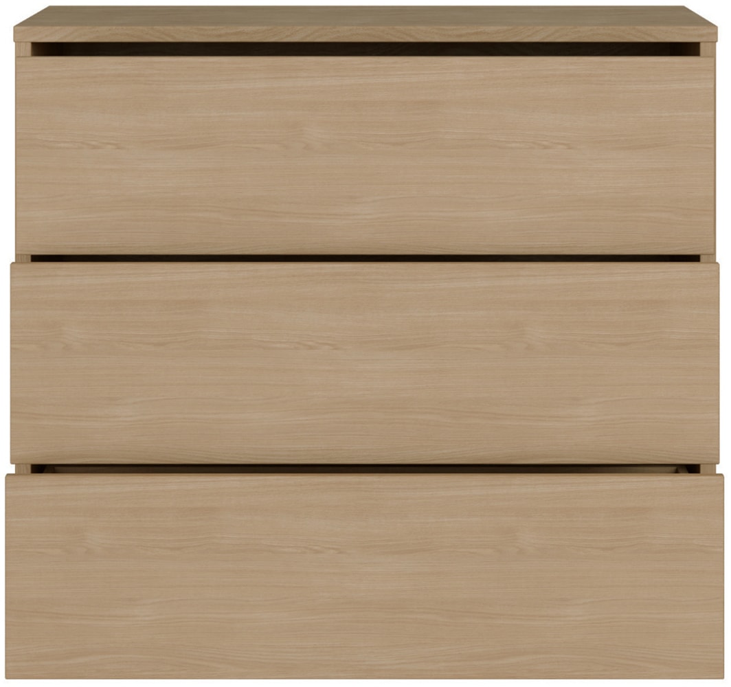 FORTE Commode »Alice Springs, Kommode, 3 Schubkästen B/H/T 94,8/83,1/41,5« tiroirs à sortie totale, sans poignée, Push to open