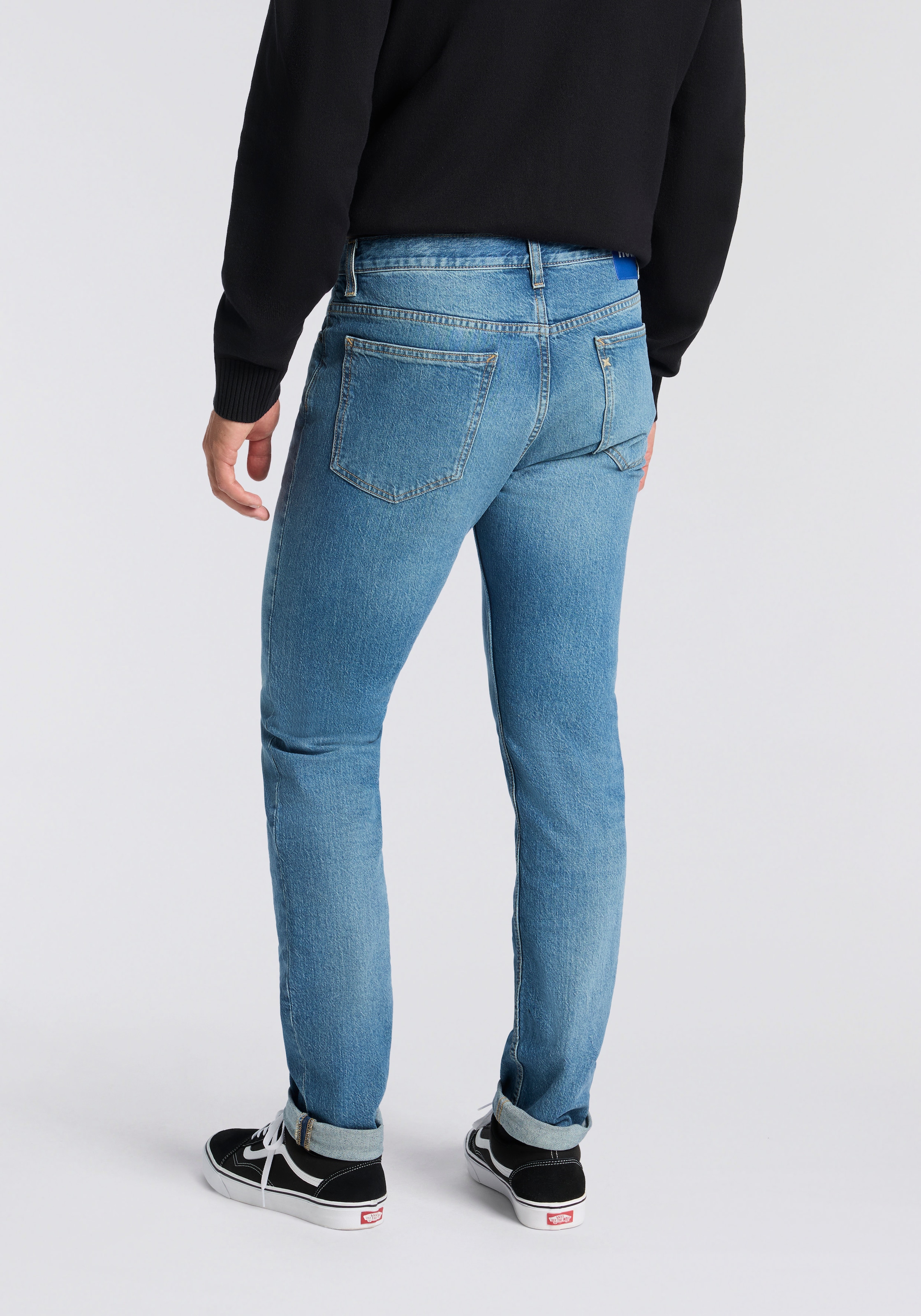 HUGO Blue Jeans slim »Ash« mit Stone-washed-Finish