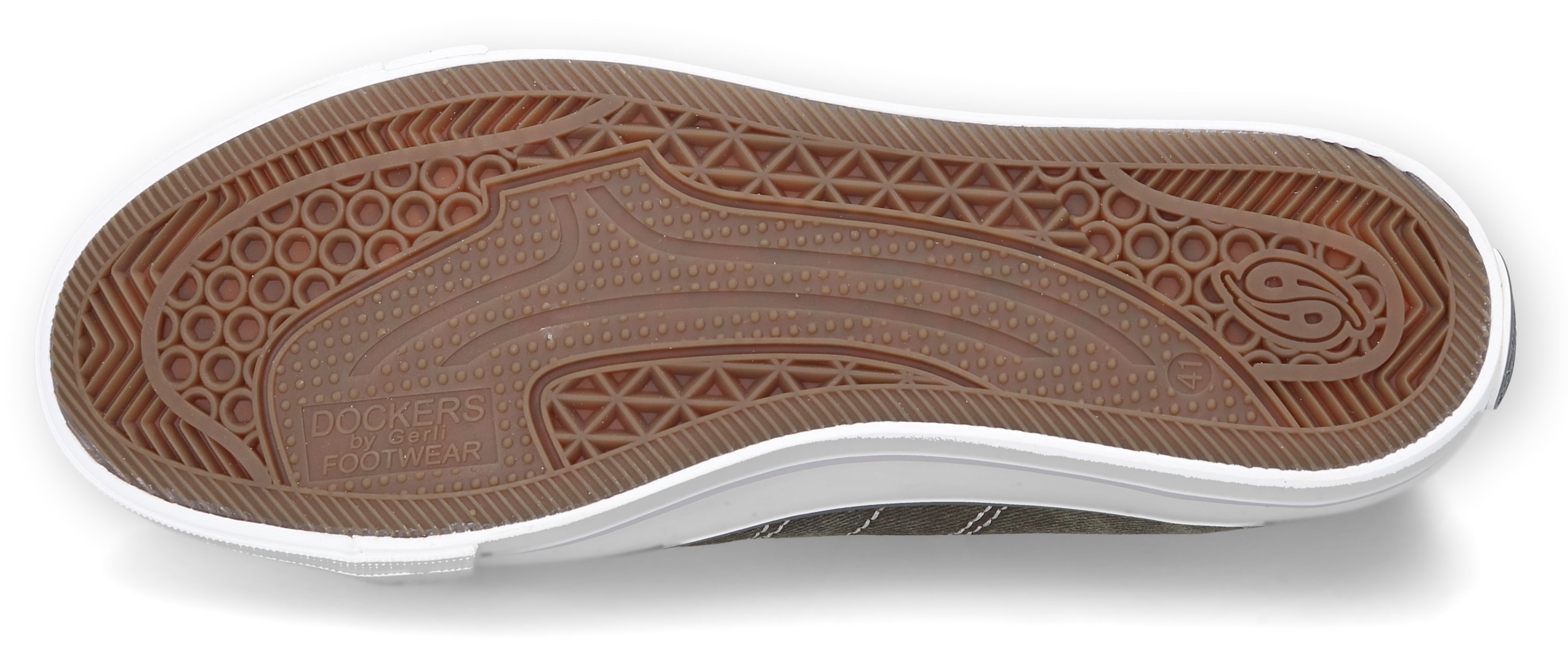 Dockers by Gerli Slip-On Sneaker  , Freizeitschuh, Retro Sneaker, Fake Schnürung, in cooler Jeansoptik