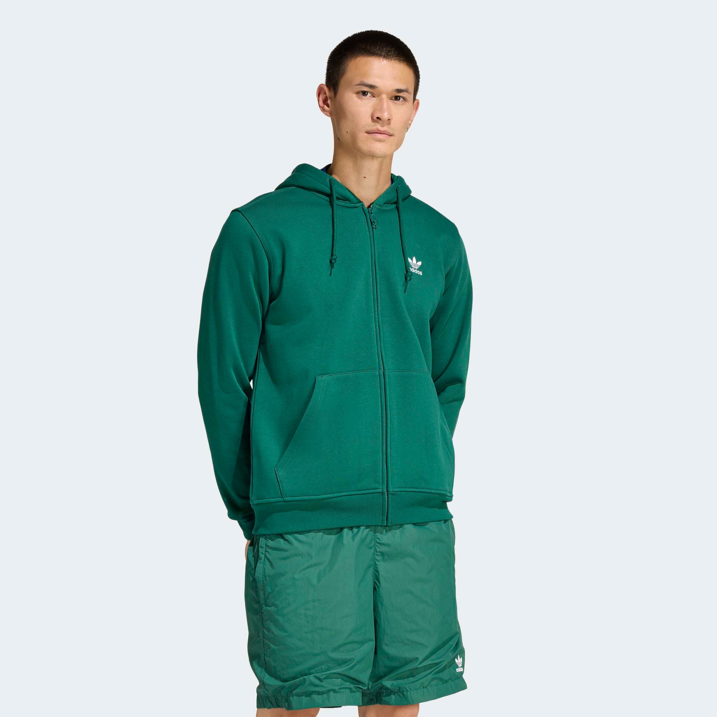 adidas Originals Sweat à capuche »TREFOIL ESSENTIALS«, Full Zip Hoddie, Kapuzenpullover, Kapuzenjacke mit Reissverschluss
