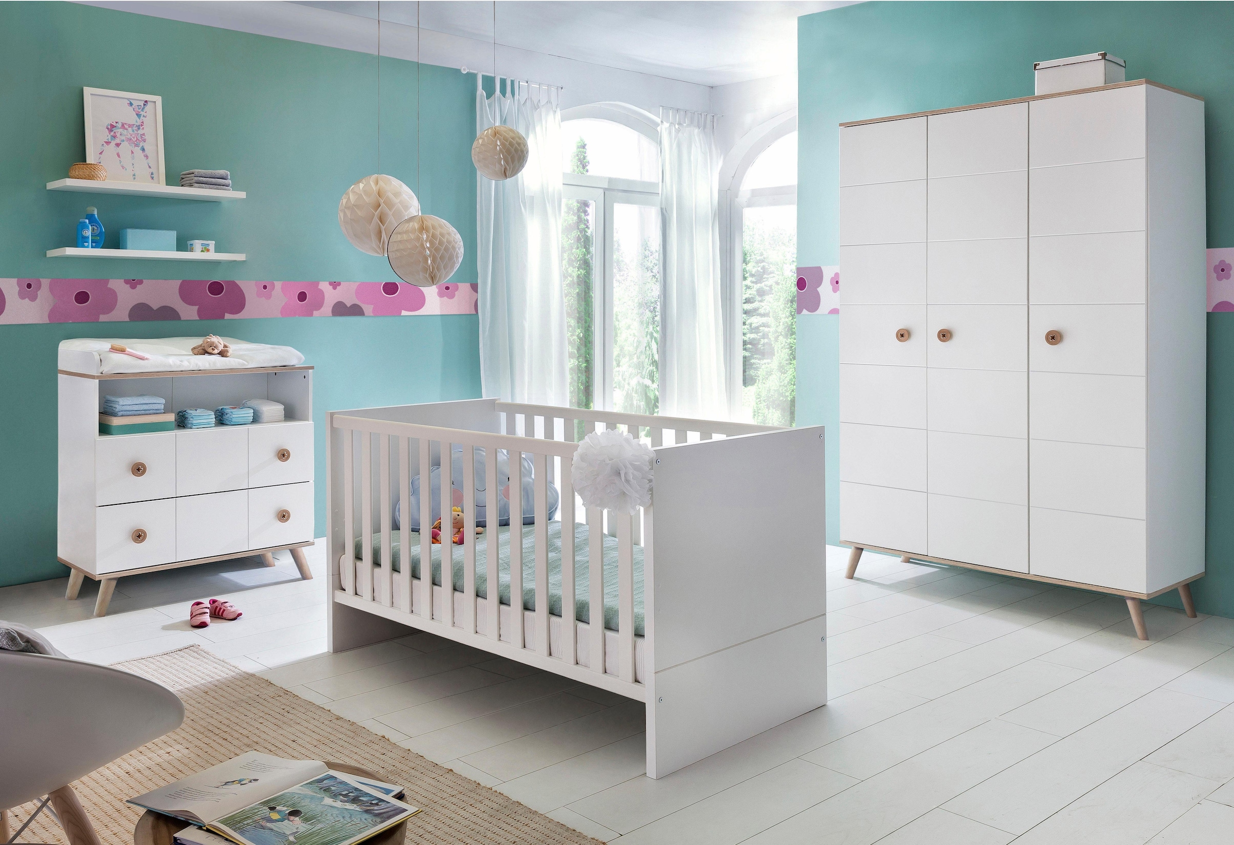 Mindestbestellwert bestellen trg. 3 Wimex Schrank 3 (Set, Babyzimmer-Komplettset St.), Wickelkommode + Trendige »Cannes«, ohne Bett +