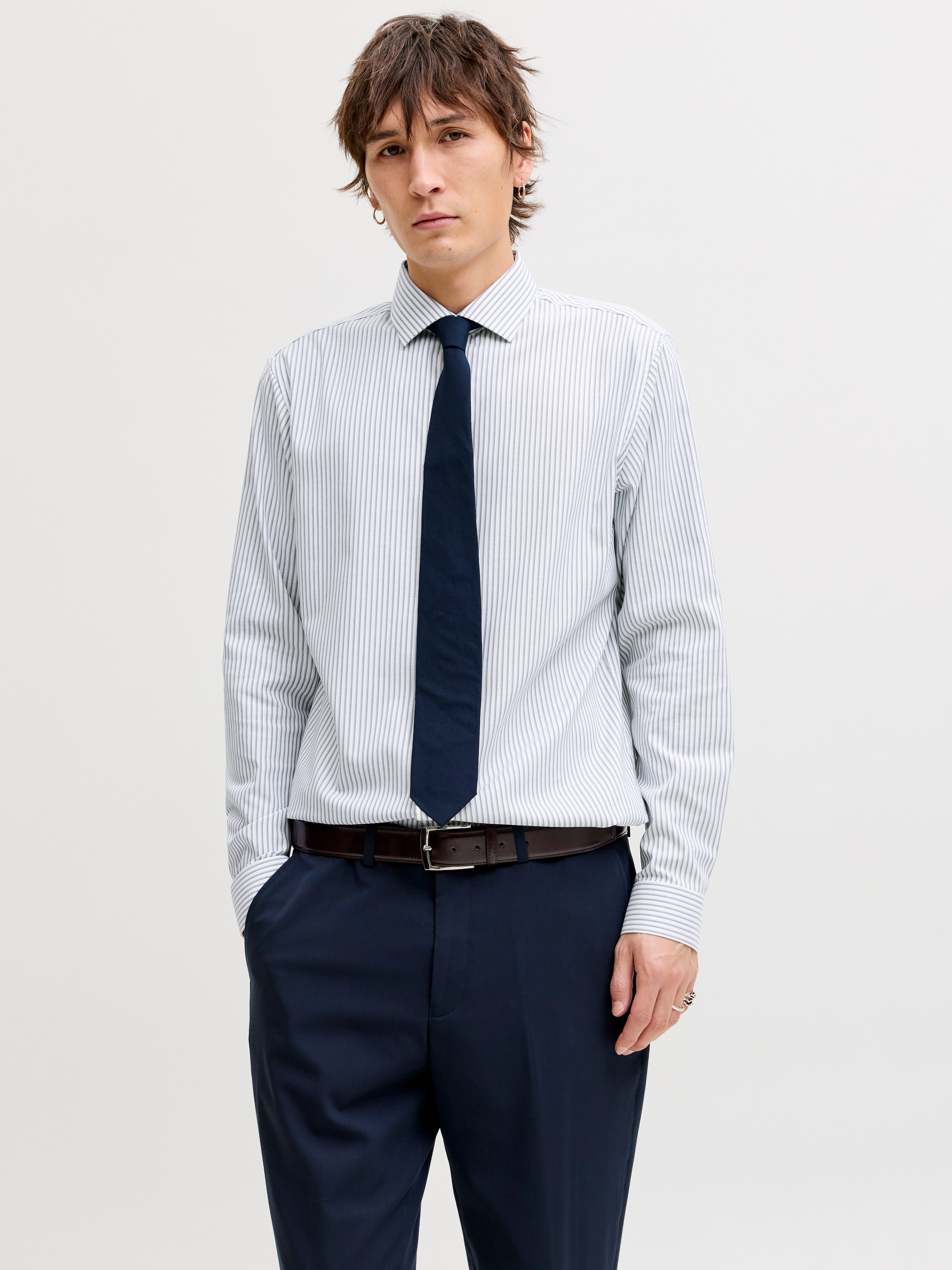 Jack & Jones Langarmhemd »JPRBLAPARKER Slim Fit Hemd, atmungsaktiv, ideal für den Alltag« Baumwolle, slim fit