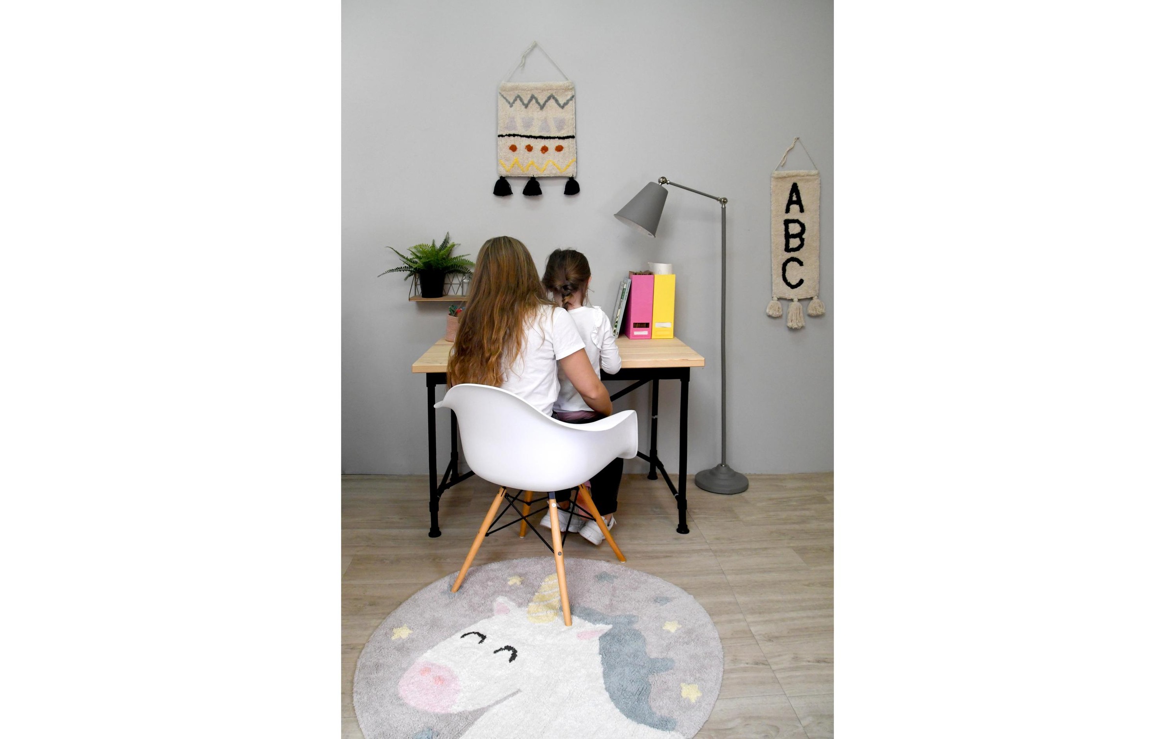 Kinderteppich »Lorena Canals Believe in Yourself Einhorn Ø 100 cm«