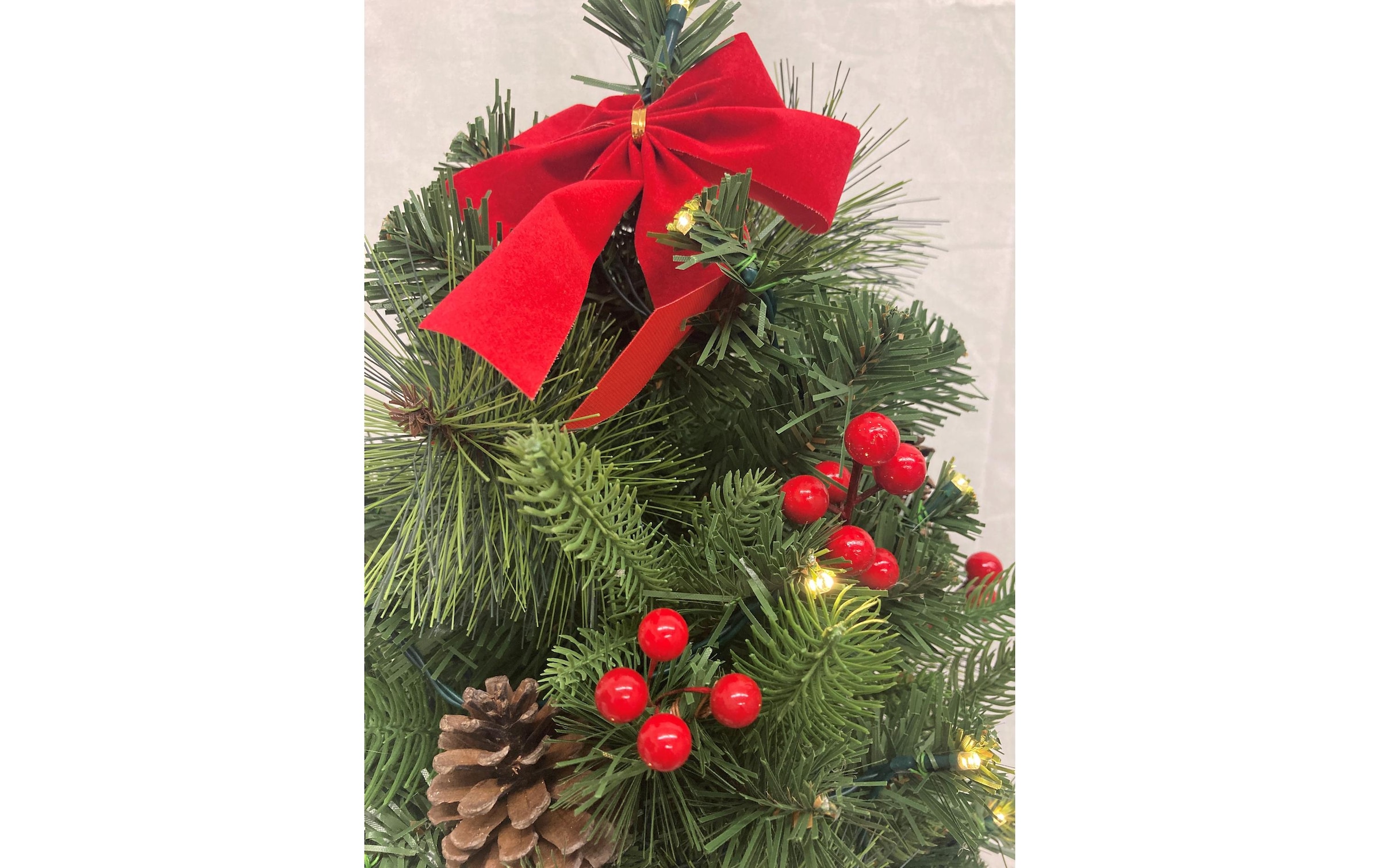   Arbre de Noël artificiel »Dameco mit Jute-Topf, 15 LEDs, 50 cm, Grün«