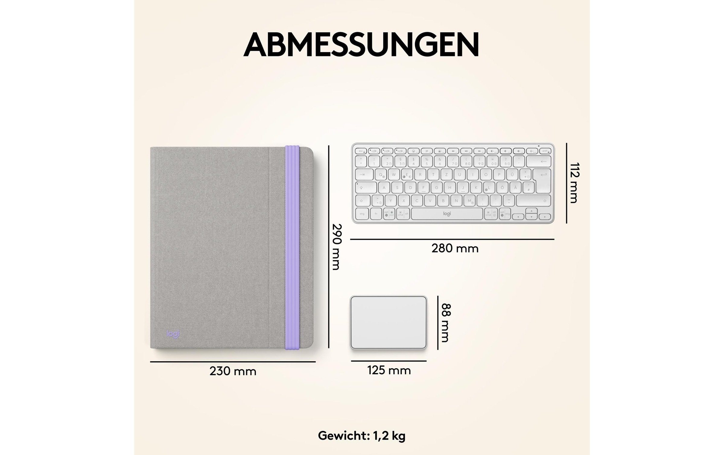 Logitech Clavier de tablette »Cover Casa Pop-Up Desk« ()