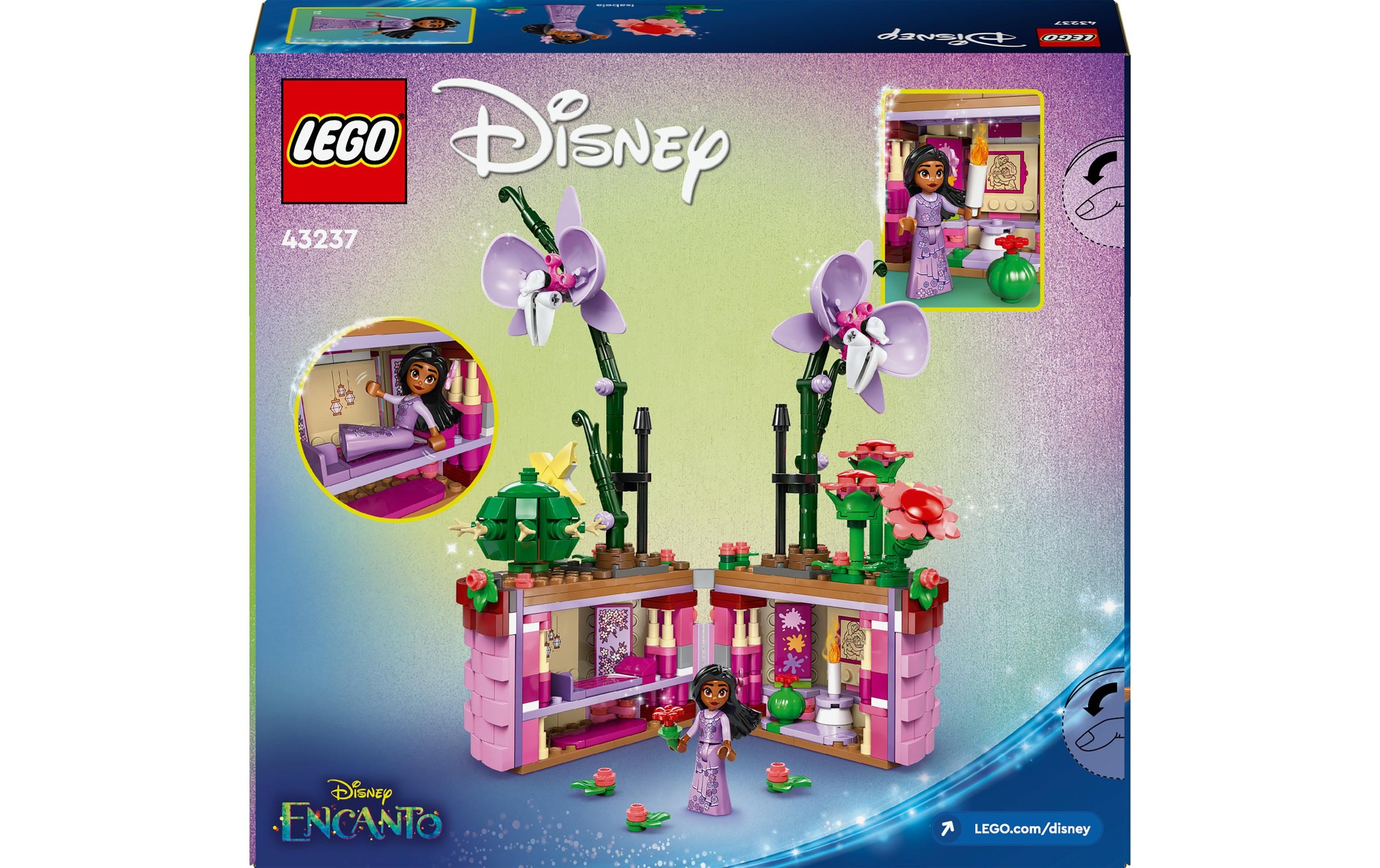 LEGO® Spielbausteine »Disney Isabelas Blumentopf 43237«, (641 St.)