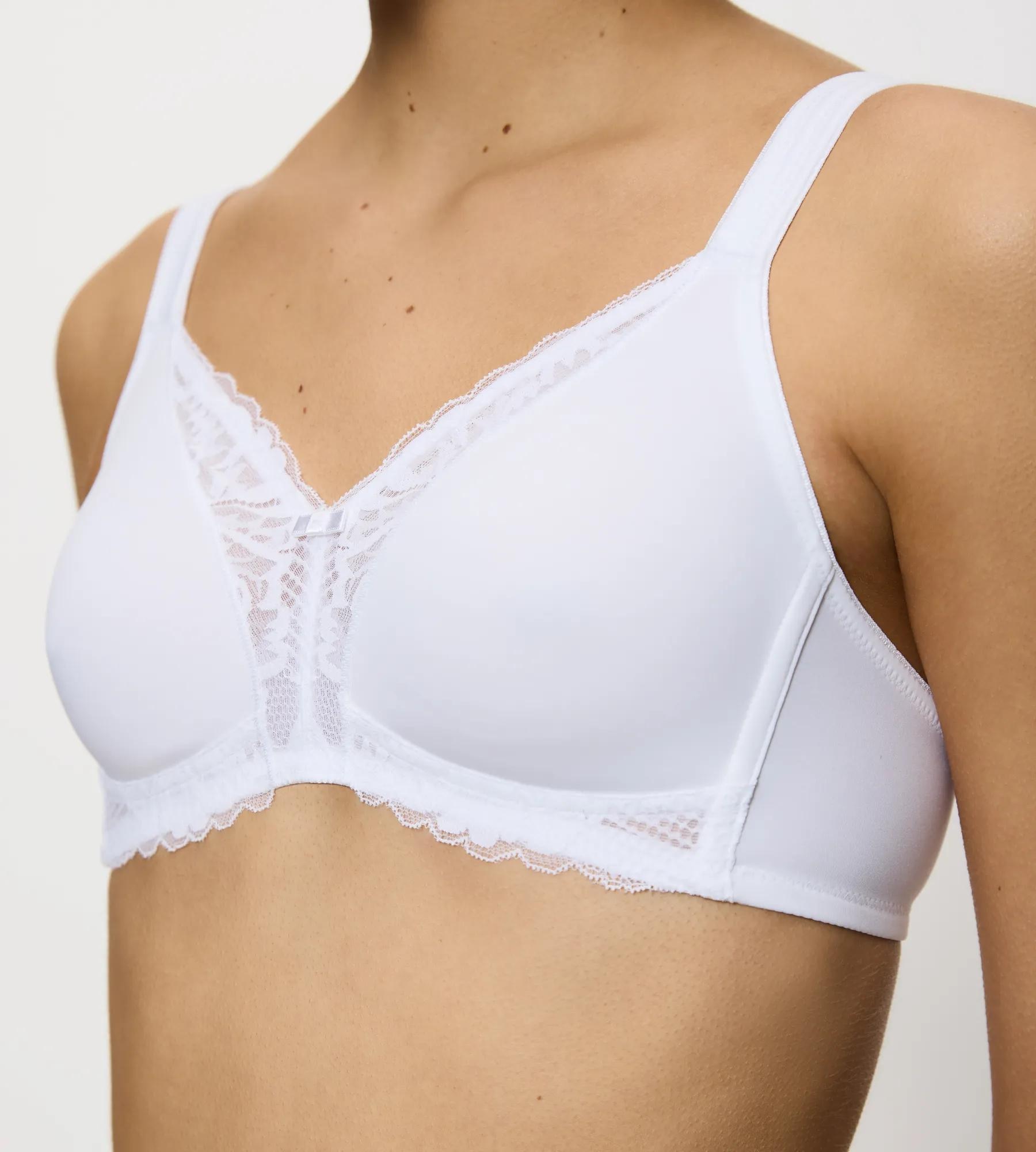 Triumph Soutien-gorge sans armatures »Modern Lace+Cotton« Spitzeneinsätze, starker Halt ohne Bügel, atmungsaktiv, leicht