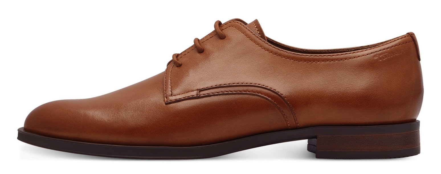 Tamaris Chaussure à lacets  , Blockabsatz, Halbschuh, Businessschuh mit Ziernähten