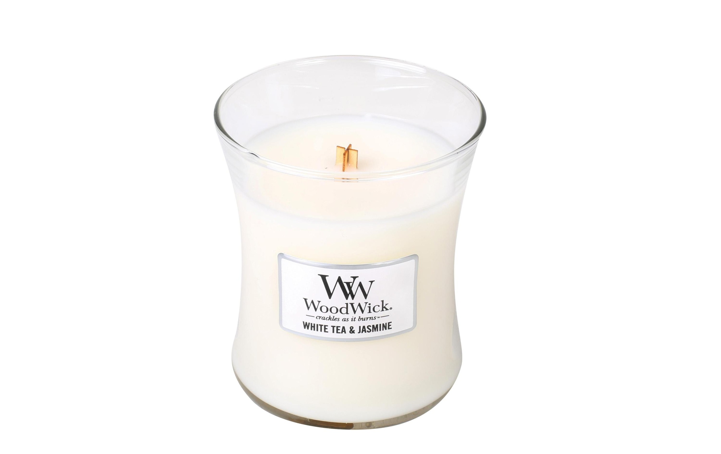 Image of Woodwick Duftkerze "White Tea & Jasmin Medium Jar"
