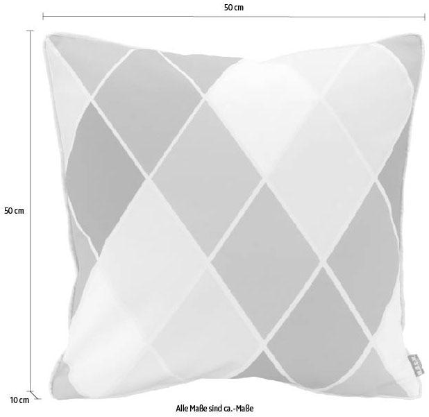 H.O.C.K. Dekokissen »Diamond« 50/50 cm, Kissenhülle mit Füllung, 1 Stück