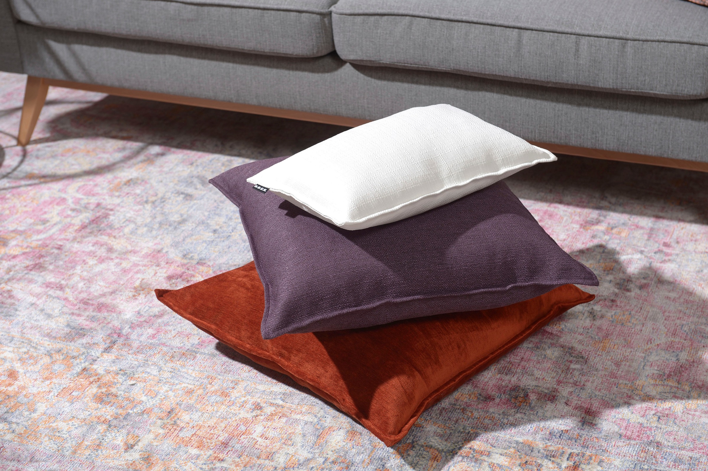 H.O.C.K. Dekokissen »Mali« einfarbig, Kissenhülle mit Füllung, 1 Stück