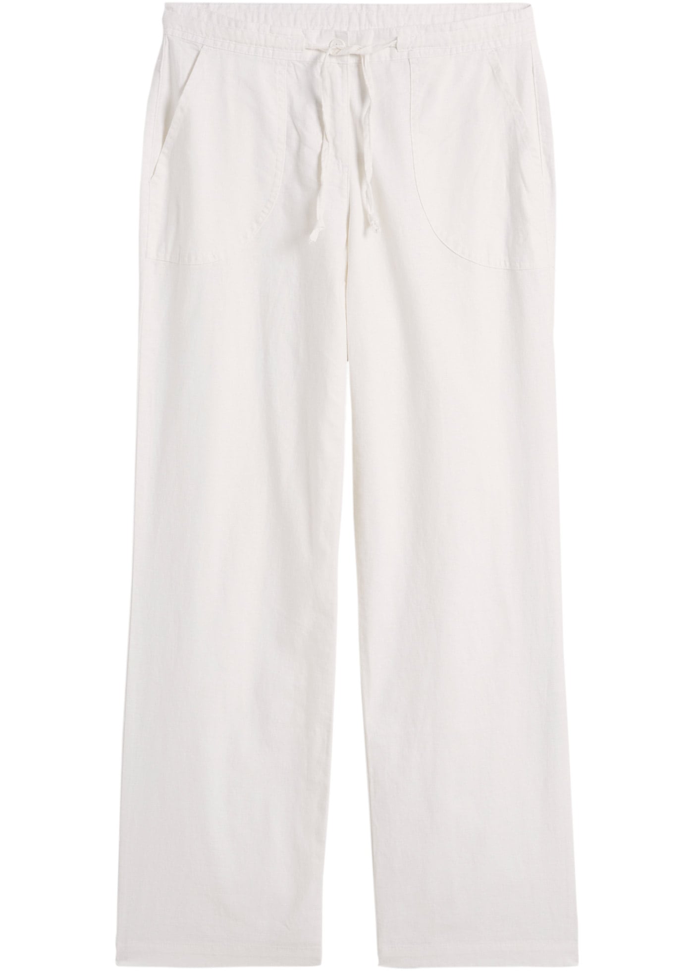 bonprix Pantalon en lin  Loose Fit, mit Kordelzugbund, mit Eingrifftaschen, mit Gesässtaschen