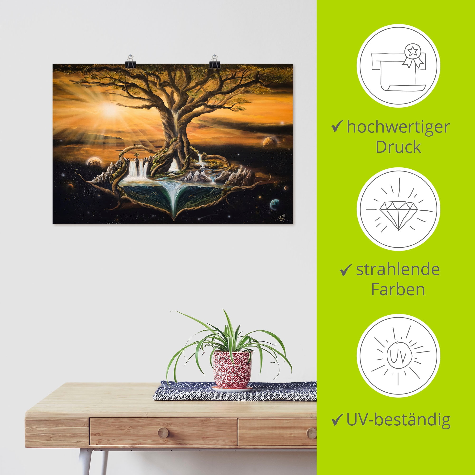 Artland Wandbild »Der Traum der Welten«, Landschaften, (1 St.), als Alubild, Outdoorbild, Poster, Wandaufkleber in verschied. Grössen