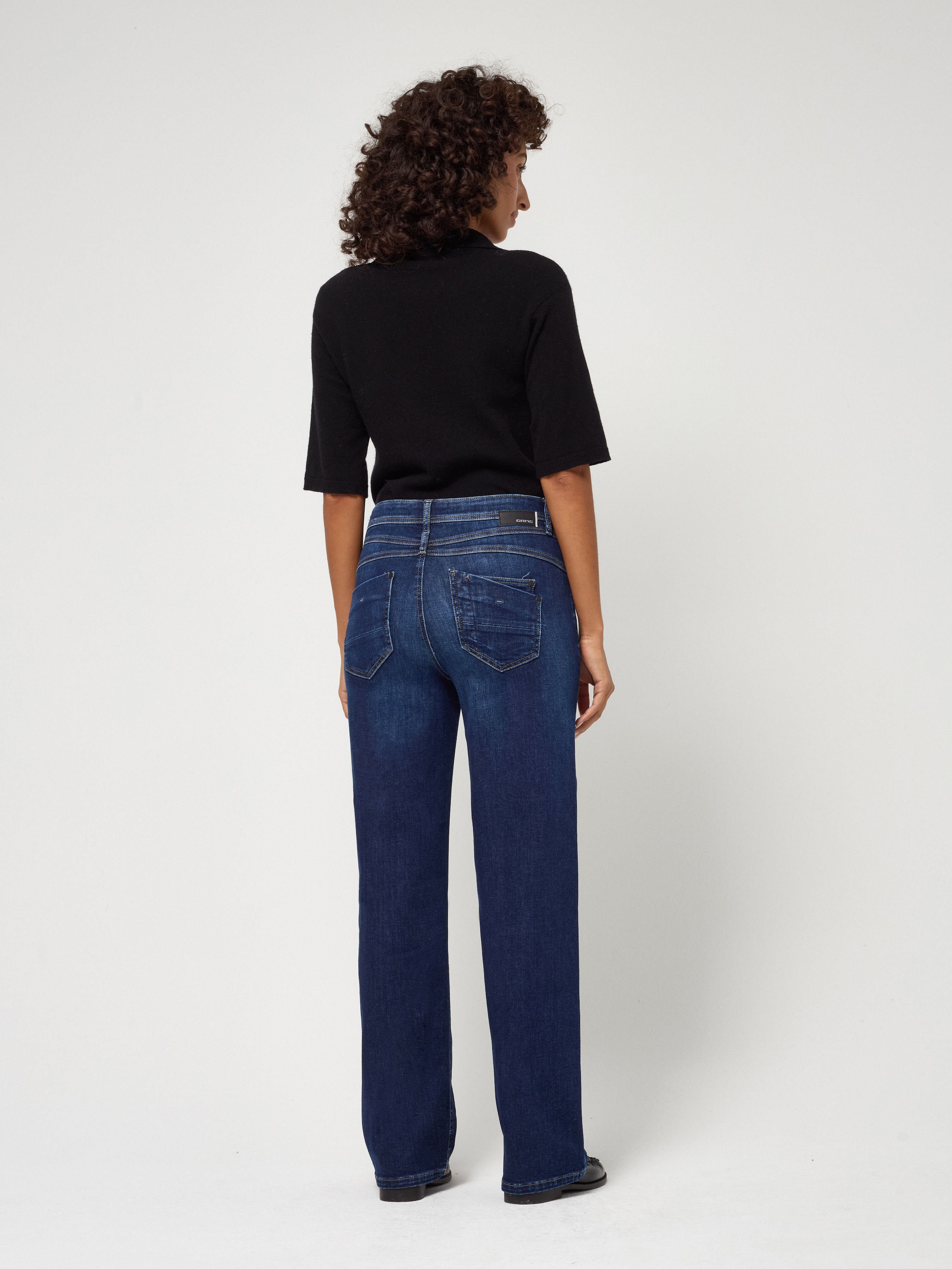GANG Jeans large »94AMELIE WIDE« im 5-Pocket-Stil aus Stretch-Denim