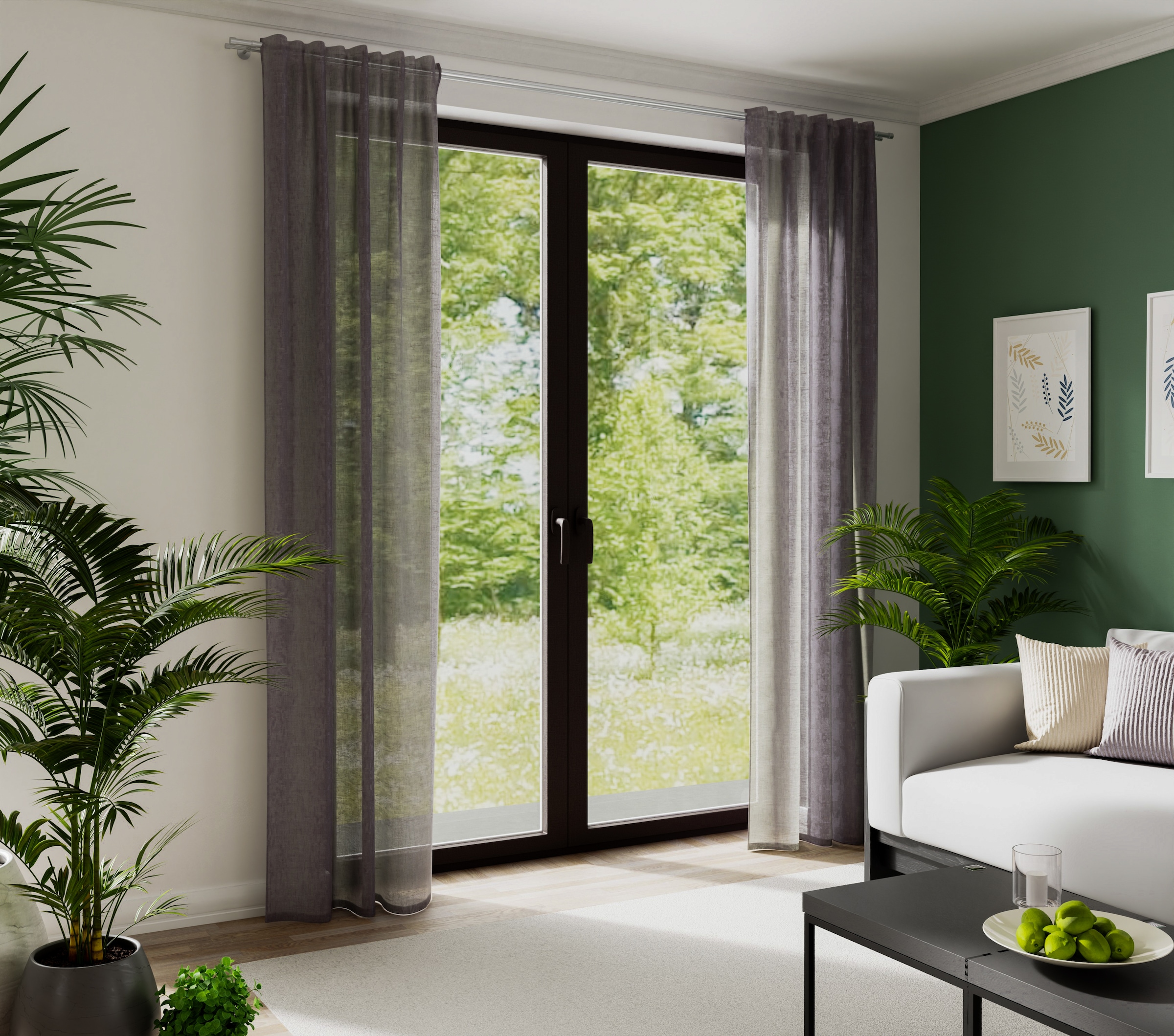 HOMING Vorhang »Lian« verdeckte Schlaufen 1 Stk. tlg. Vorhang Lian