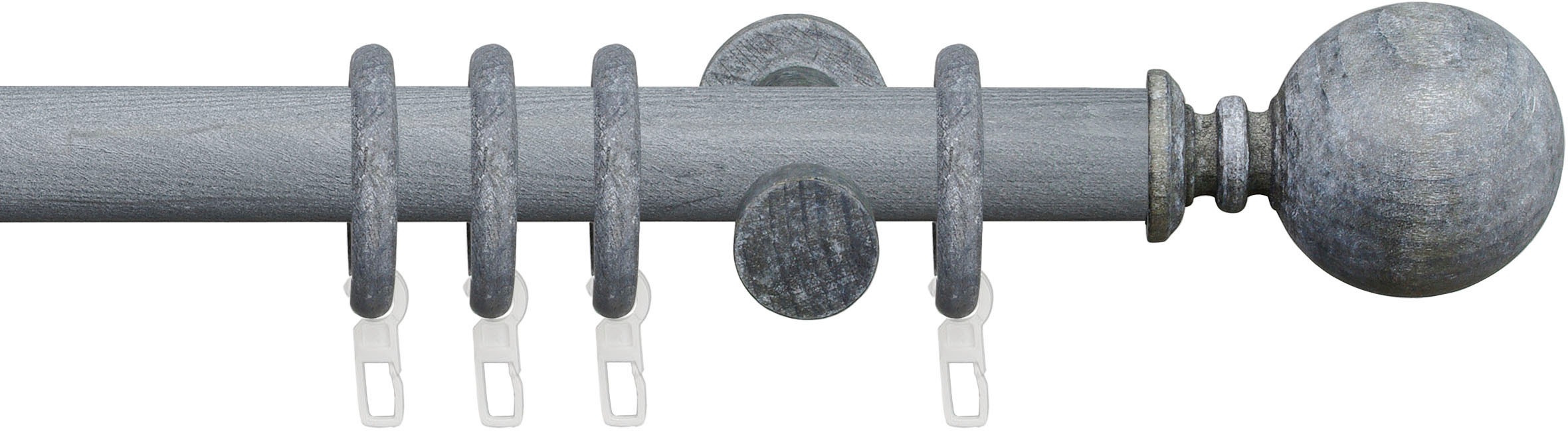 Image of Liedeco Gardinenstange »Stilgarnitur 28 mm Kugel«, 1 läufig-läufig, Fixmass, Gardinenstange Komplett bei Ackermann Versand Schweiz