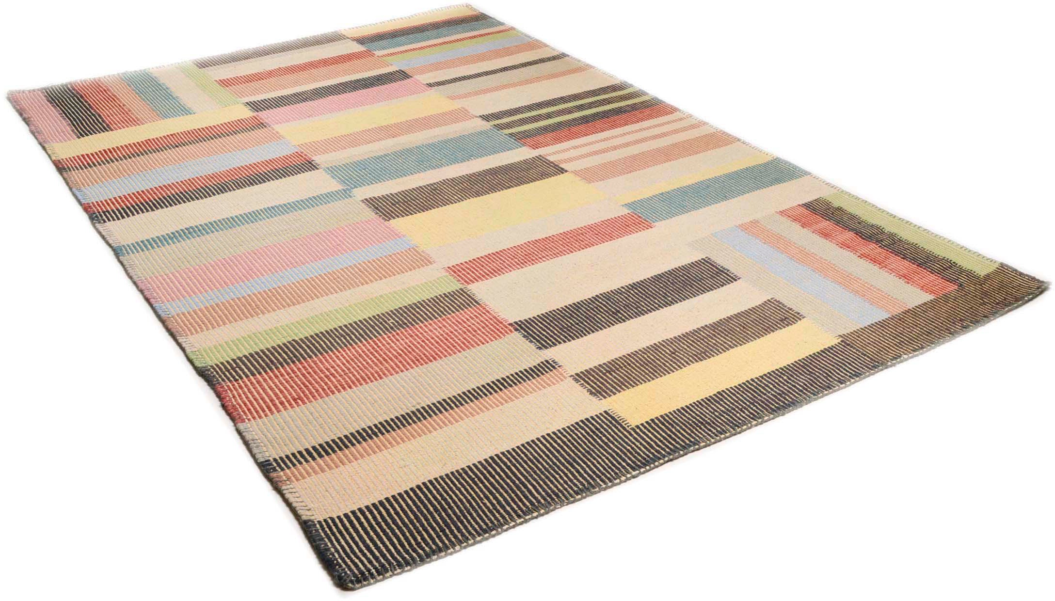 Image of TOM TAILOR Wollteppich »Patch«, rechteckig, 6 mm Höhe, reine Wolle, handgewebt, Boho-Style, ideal im Wohnzimmer & Schlafzimmer bei Ackermann Versand Schweiz