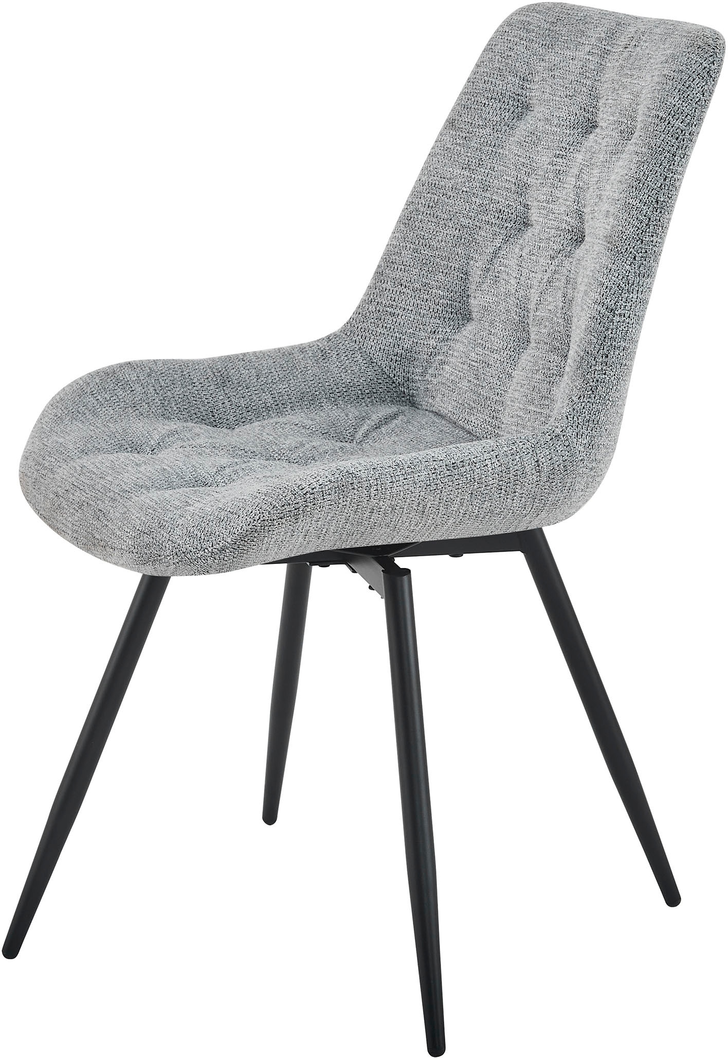 byLIVING Chaise de salle à manger »Aragon« (Ensemble) 2 cuis360 Grad drehbarer Stuhl, hochwertiger Webstoffbezug mit Steppung