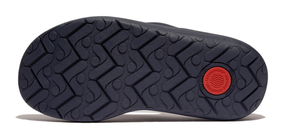 Fitflop Zehentrenner »RELIEFF RECOVERY TOE-POST SANDALS - TONAL RUBBER«, Keilabsatz, Sommerschuh, Schlappen mit Microwobbleboard