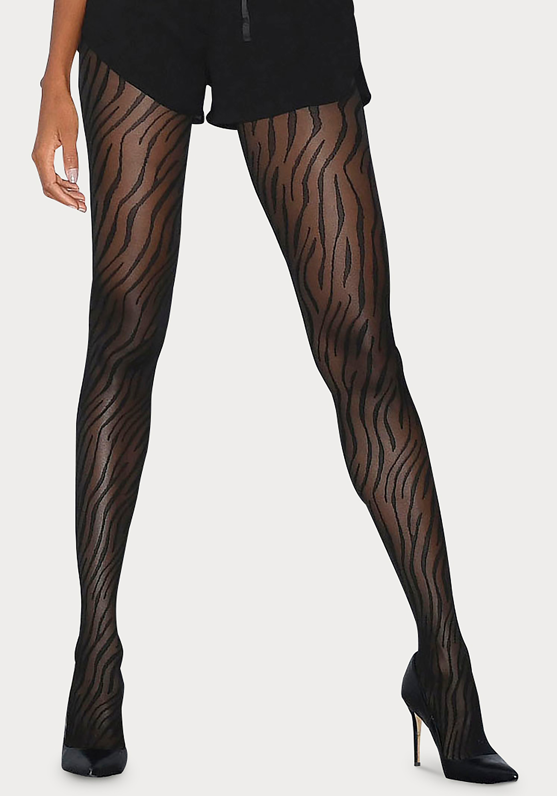 Image of petite fleur gold Feinstrumpfhose, 20 DEN, mit animal Print bei Ackermann Versand Schweiz