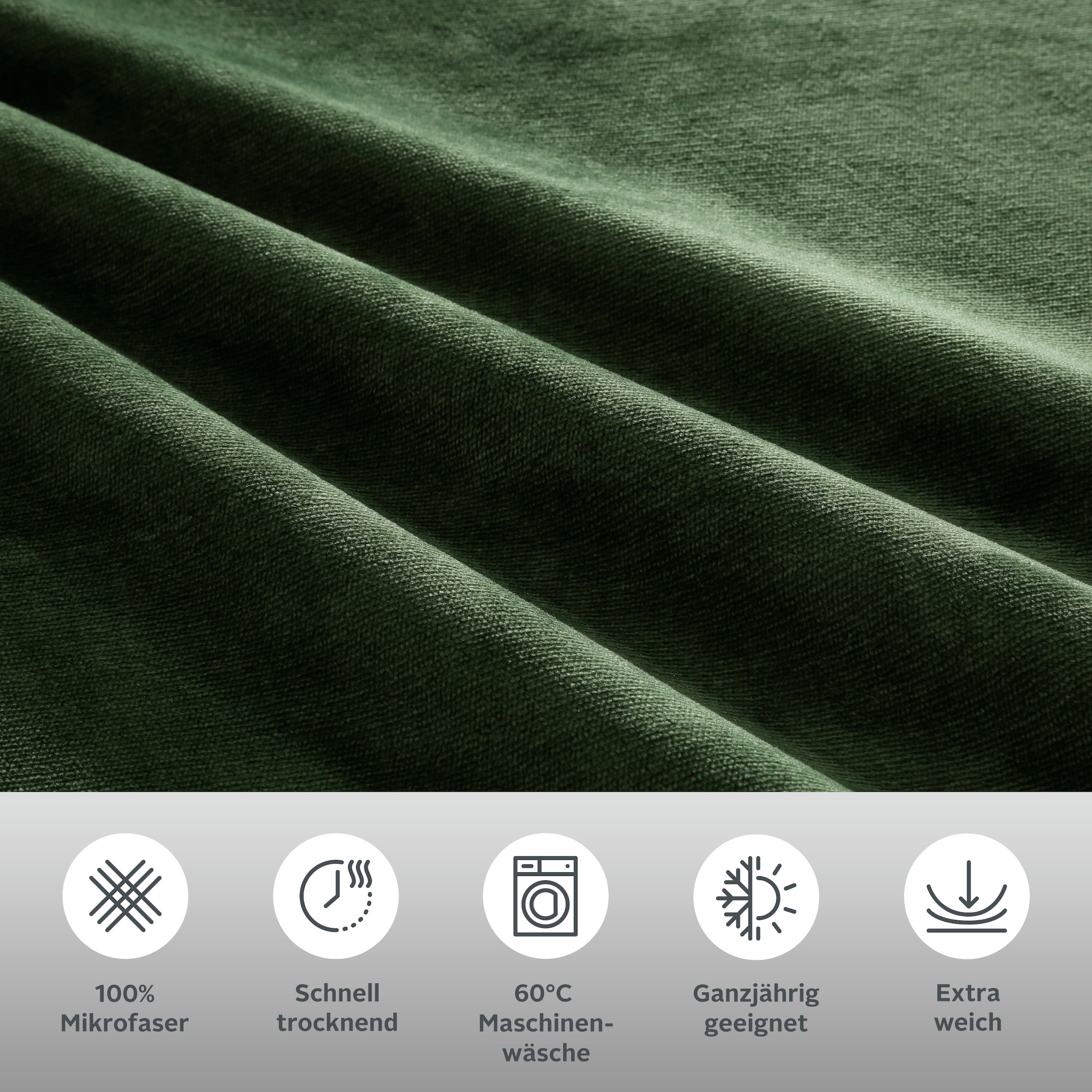 my home Bettwäsche »Desner3« 2 tlg. Bettwäsche mit Reissverschluss, Cashmere-Touch, kuschelig & weich