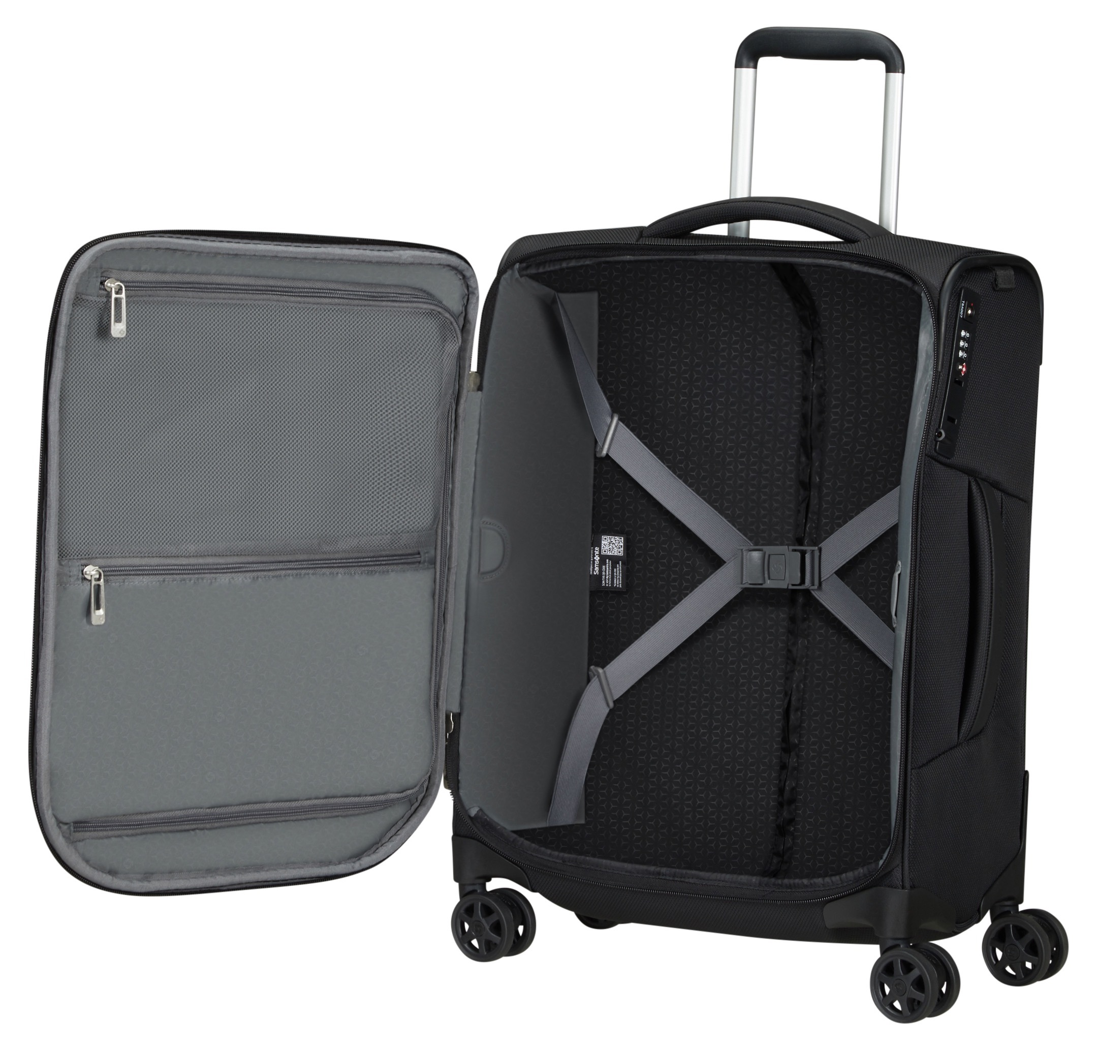 Samsonite Weichgepäck-Trolley »RESPARK, verschiedene Grössen und Farben«, 4 Rollen, Handgepäck-Koffer Trolley Weichgepäck-Koffer Spinner TSA