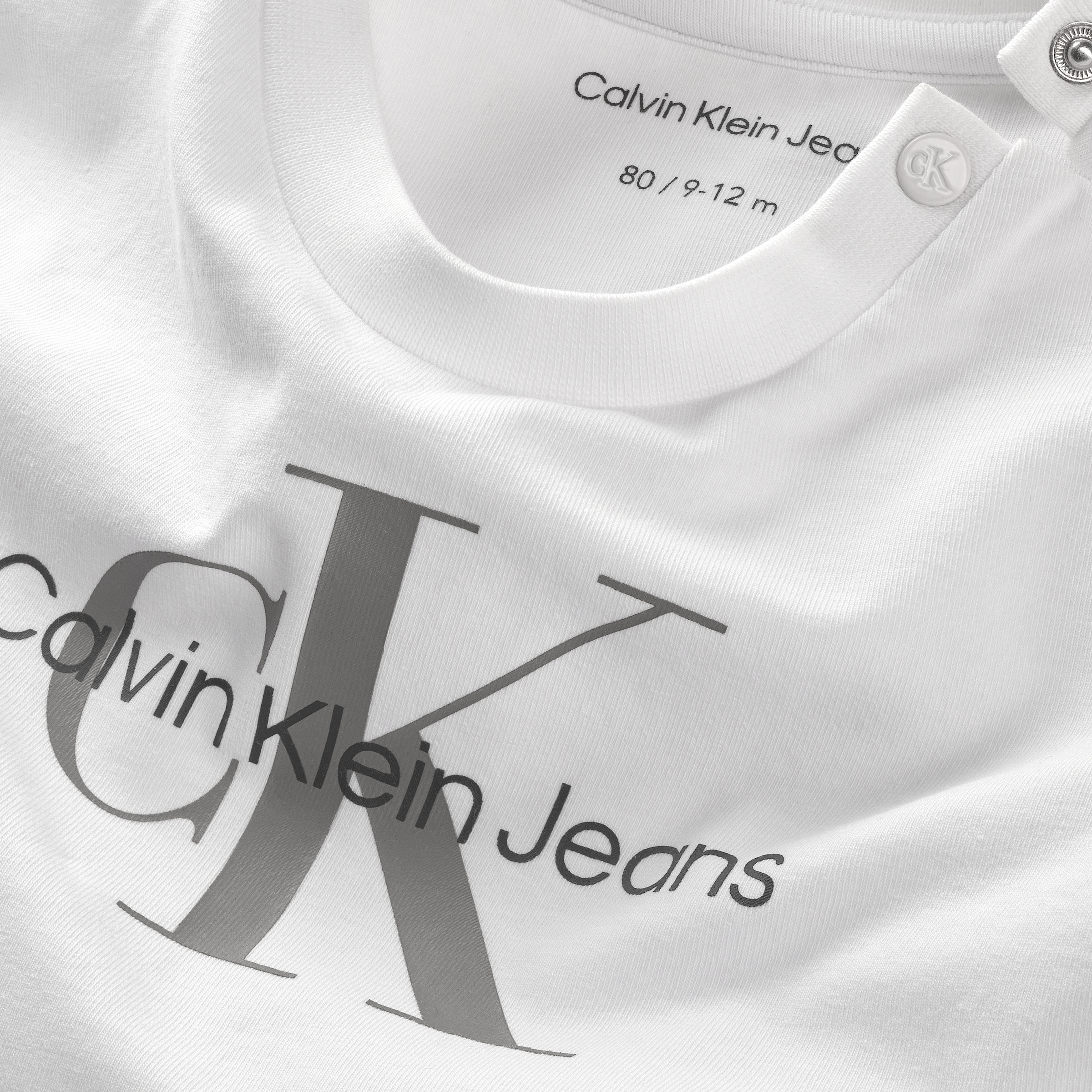 Calvin Klein Jeans Langarmshirt »MONOGRAM LS T-SHIRT«, für Babys bis 2 Jahre, mit grossem Druck
