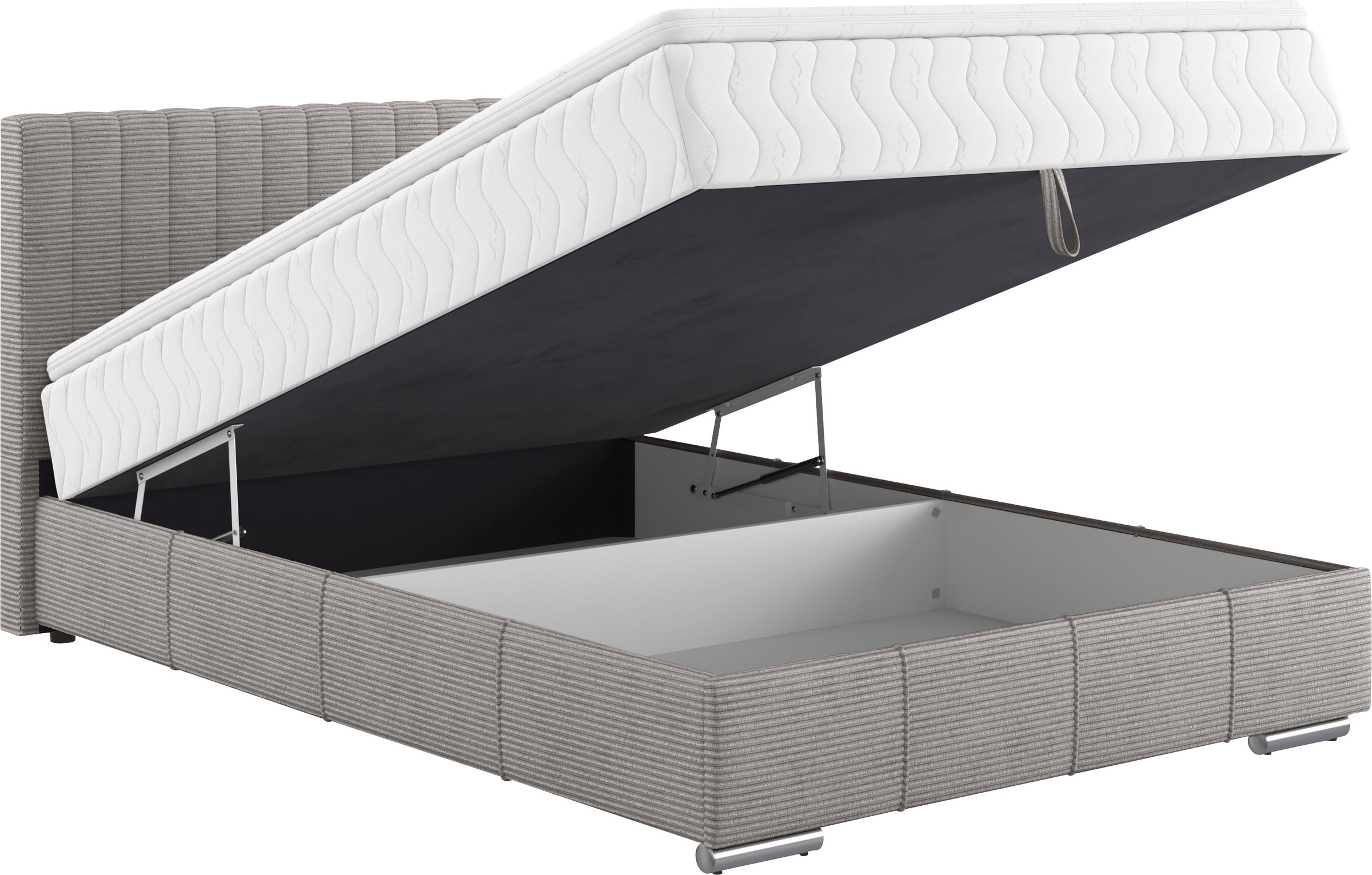 INOSIGN Boxbett Thor mit Bettkasten, inkl. Matratze, Topper und Zierkissen, in verschiedenen Härtegraden verfügbar