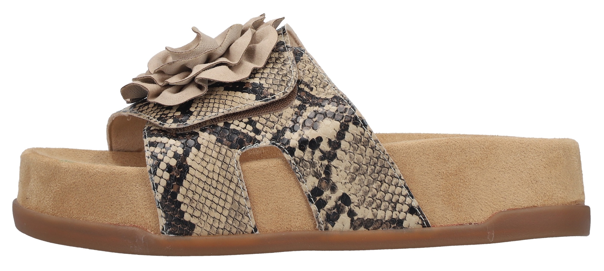 Rieker Pantolette  Chaussure d'été, chaussure de vacances, chaussure de plage avec fleur