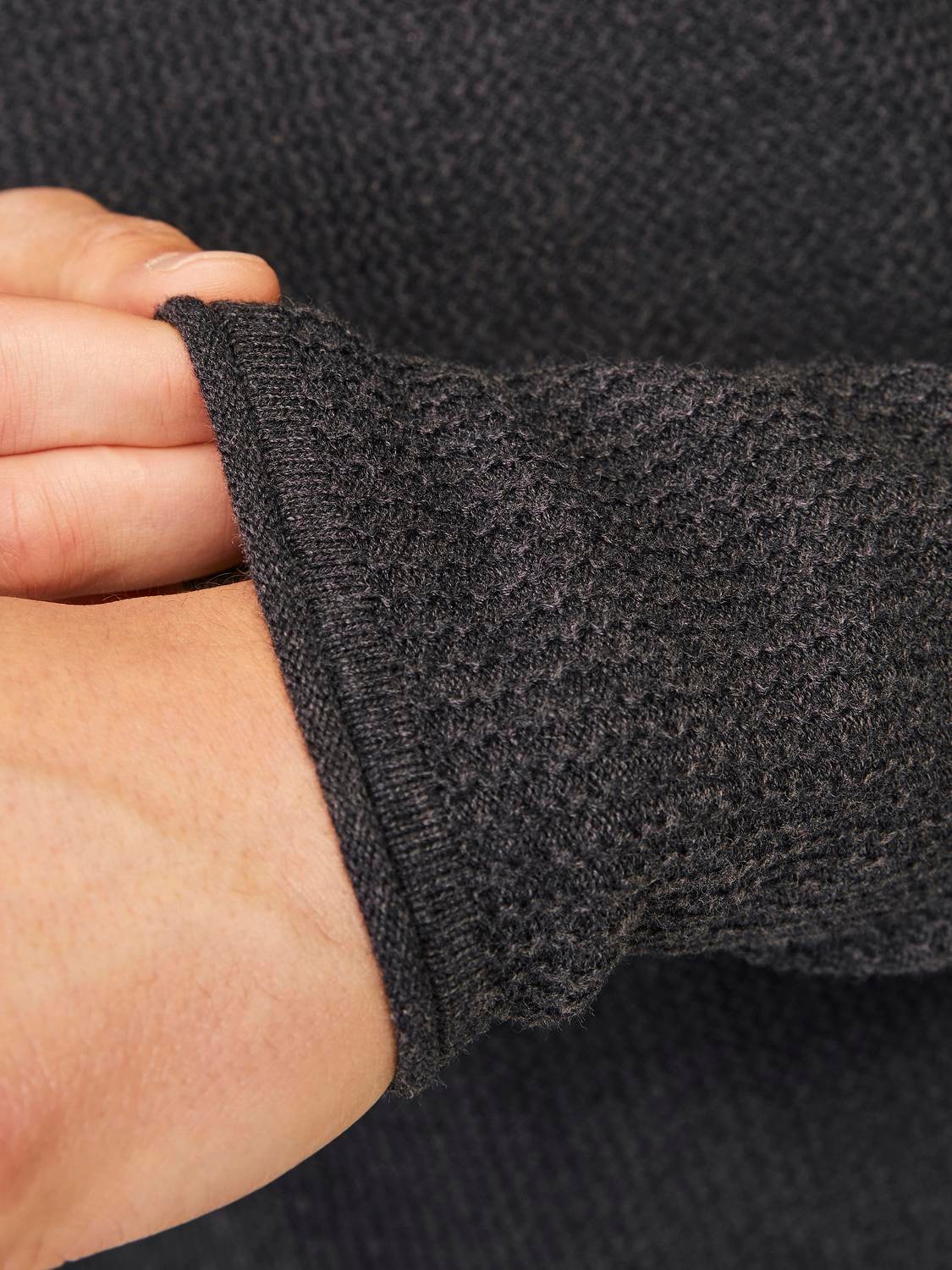 Jack & Jones Rundhalspullover »JJECOOPER KNIT CREW NECK NOOS« in Strick Optik